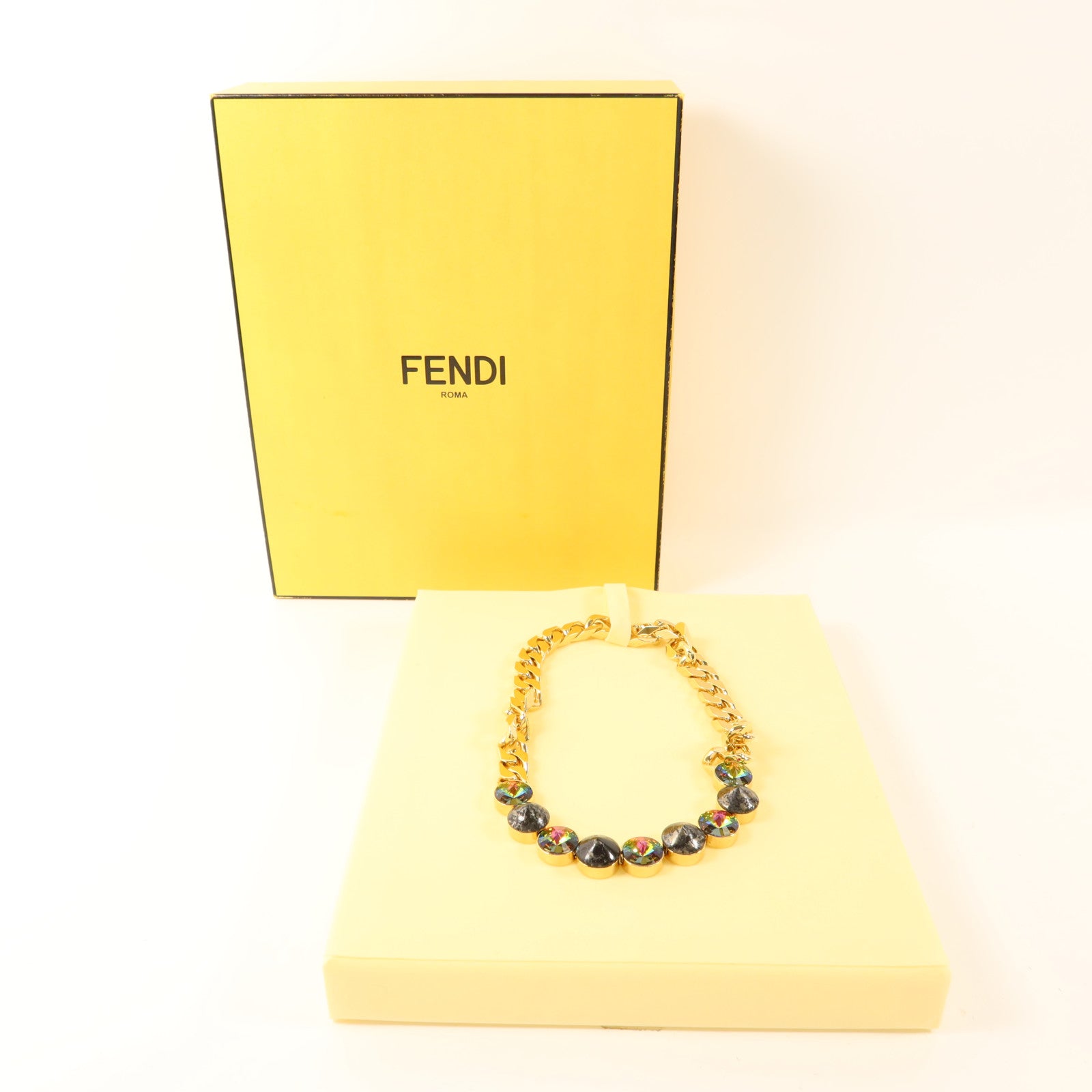 FENDI 【激減優惠】金屬/水晶Necklace項鍊