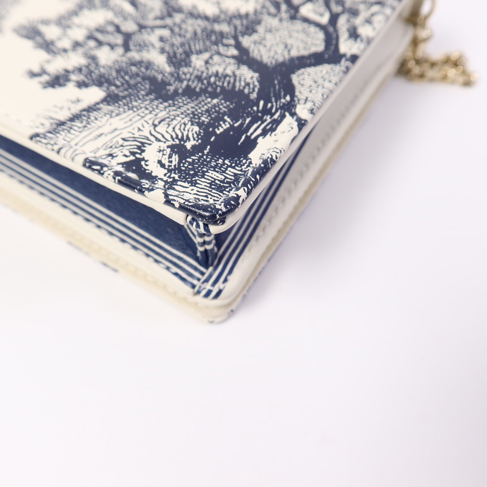 Dior 牛皮皮革Toile De Jouy WOC鏈帶肩背袋