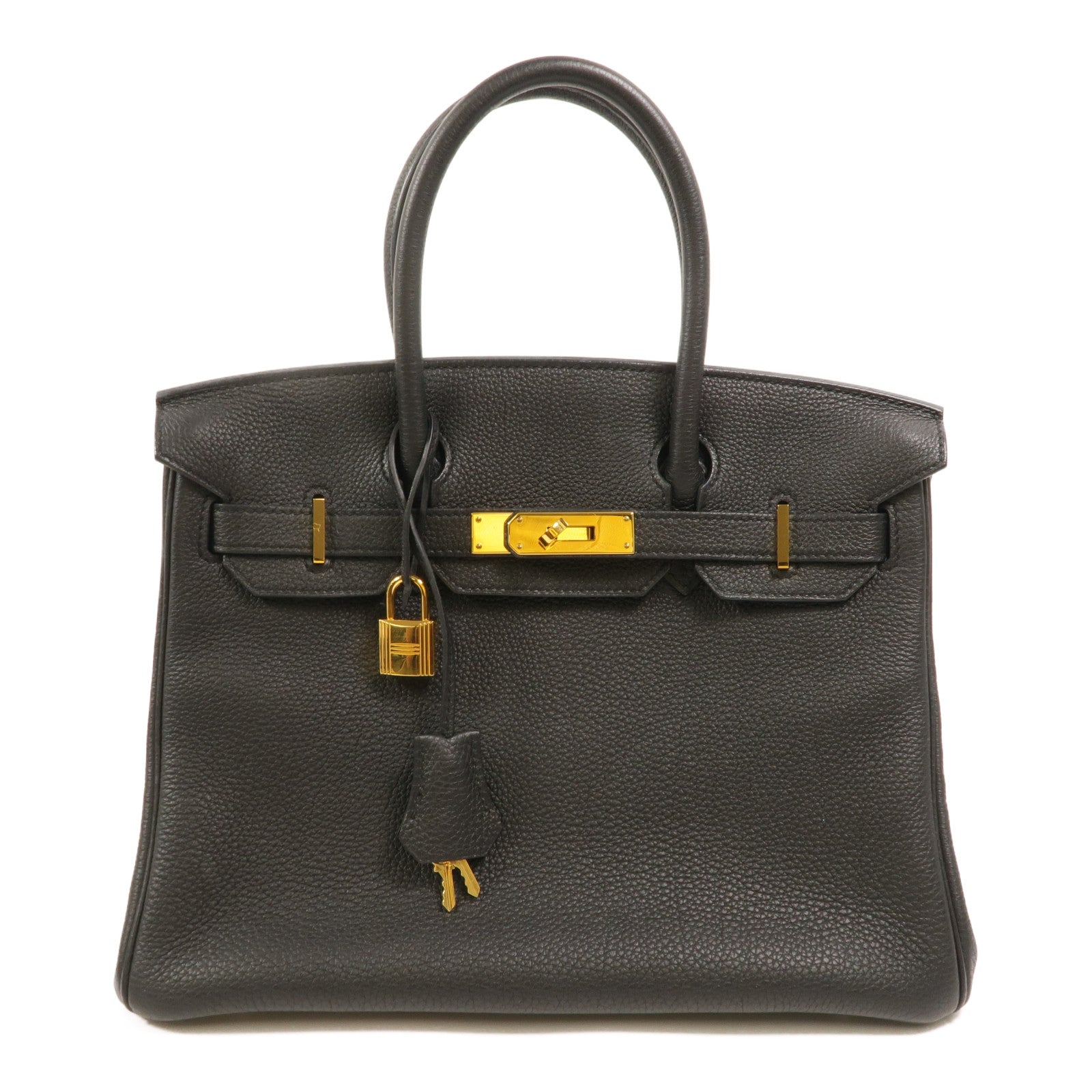 HERMES Togo皮革Birkin 30手挽袋Noir
