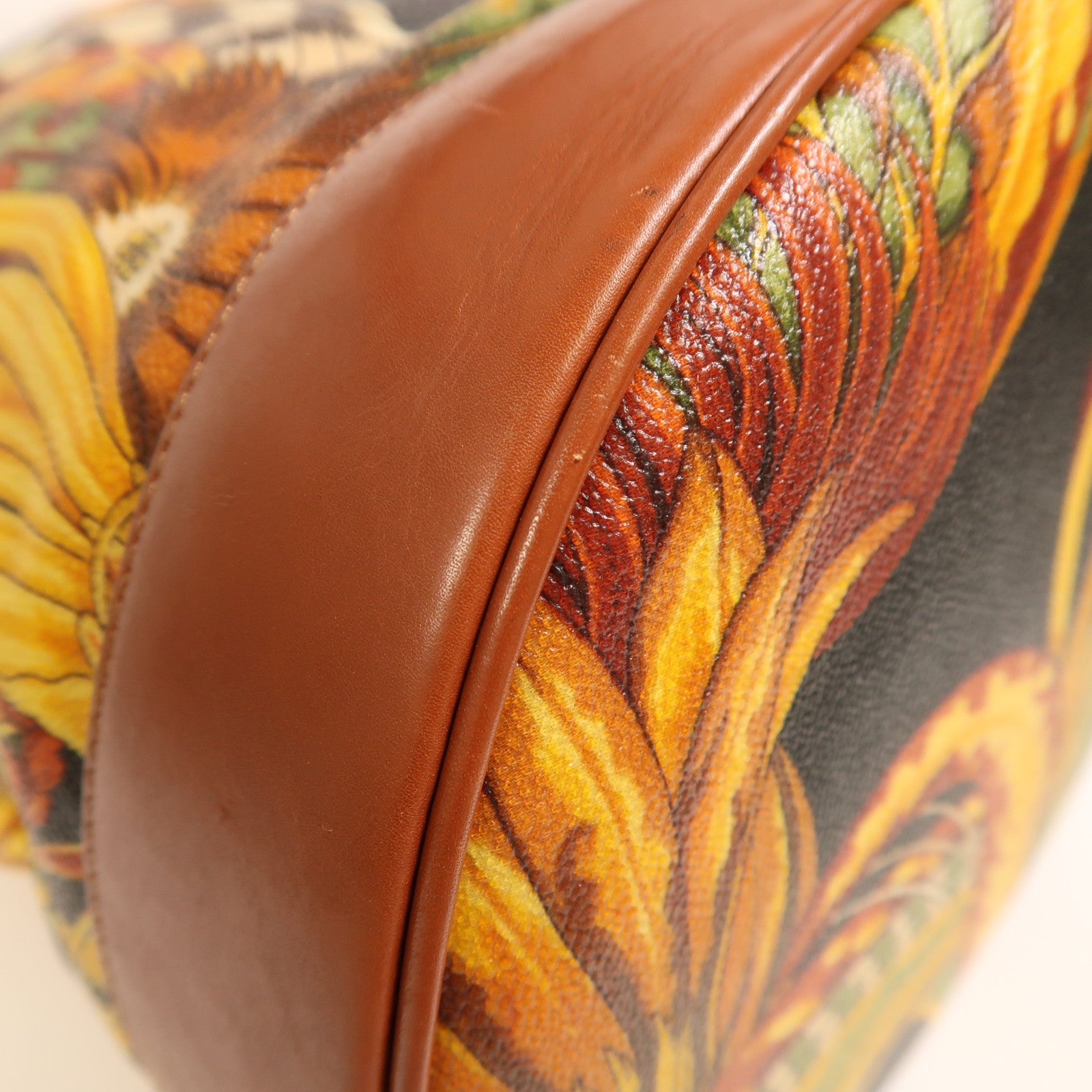 Salvatore Ferragamo 塗層帆布/牛皮皮革Rucksack金扣背包