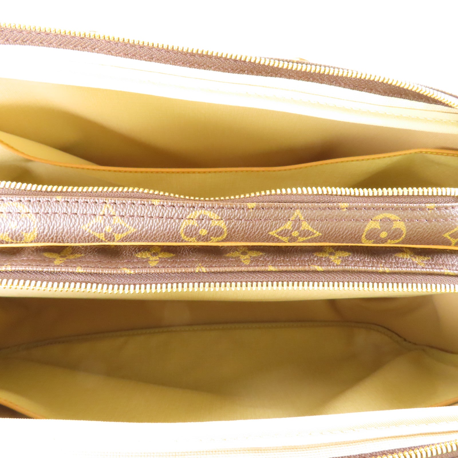 LOUIS VUITTON LV GHW Alize 24H 2 Way Shoulder Boston Bag M41399 Monogram Brown