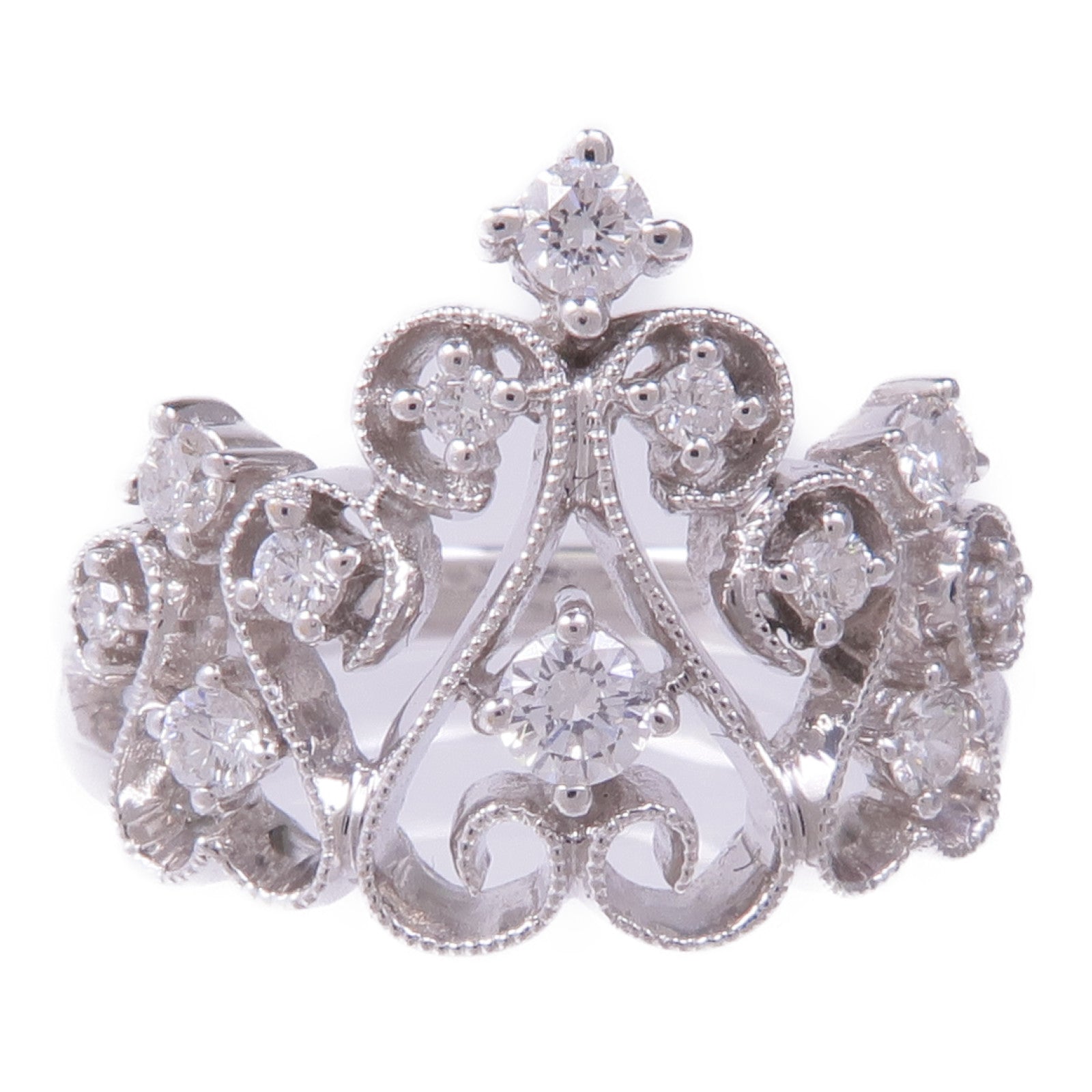JEWELRY 【激減優惠】18K白金Diamond Ring鑽石戒指US#5.5