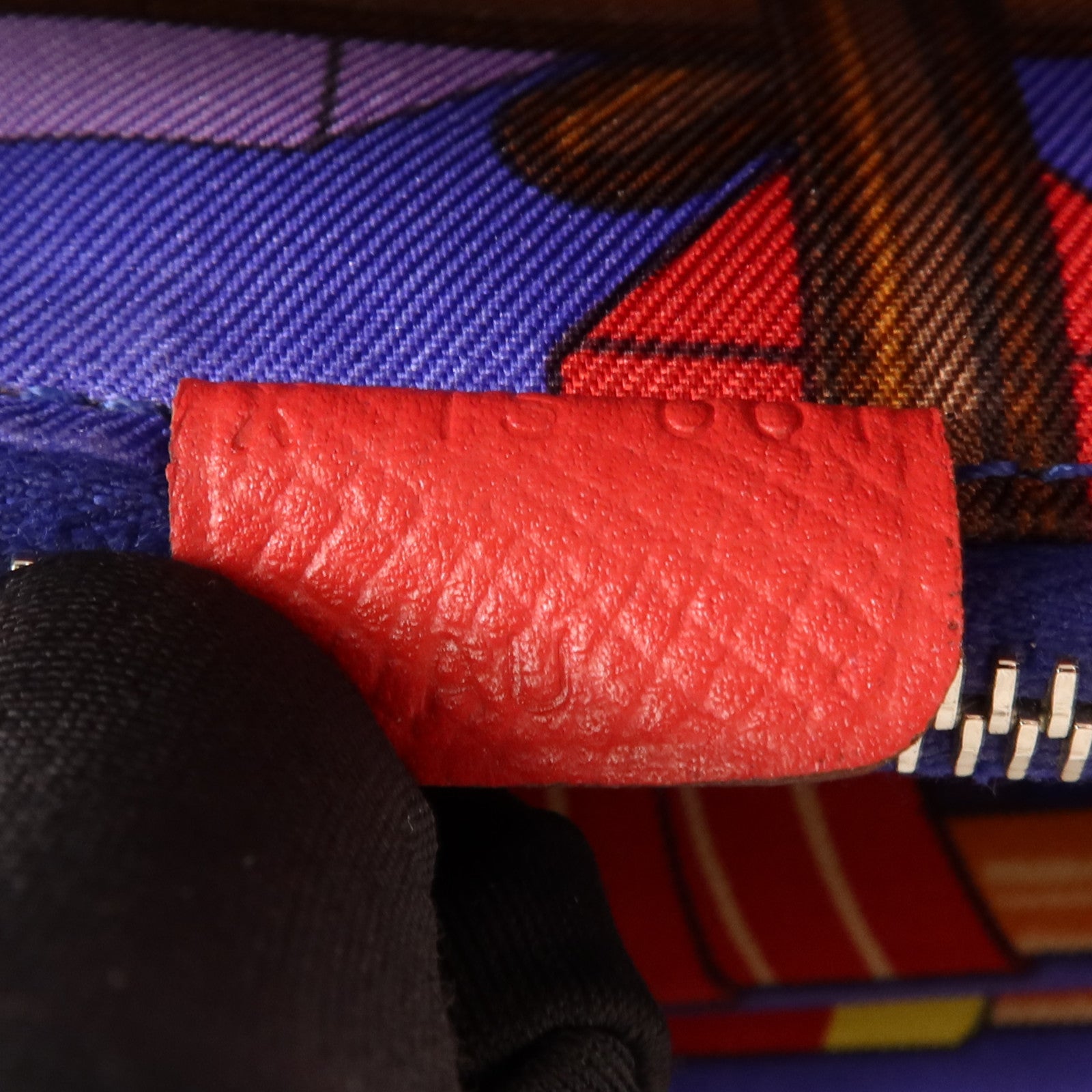 HERMES Epsom皮革Silk In Wallet銀扣錢包Bougainvillea