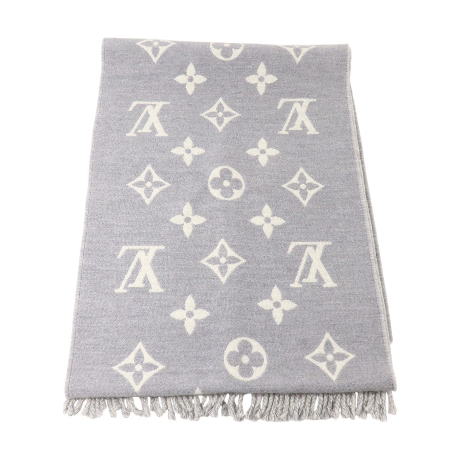 LOUIS VUITTON 羊毛All About Monogram Scarf 180X34cm圍巾
