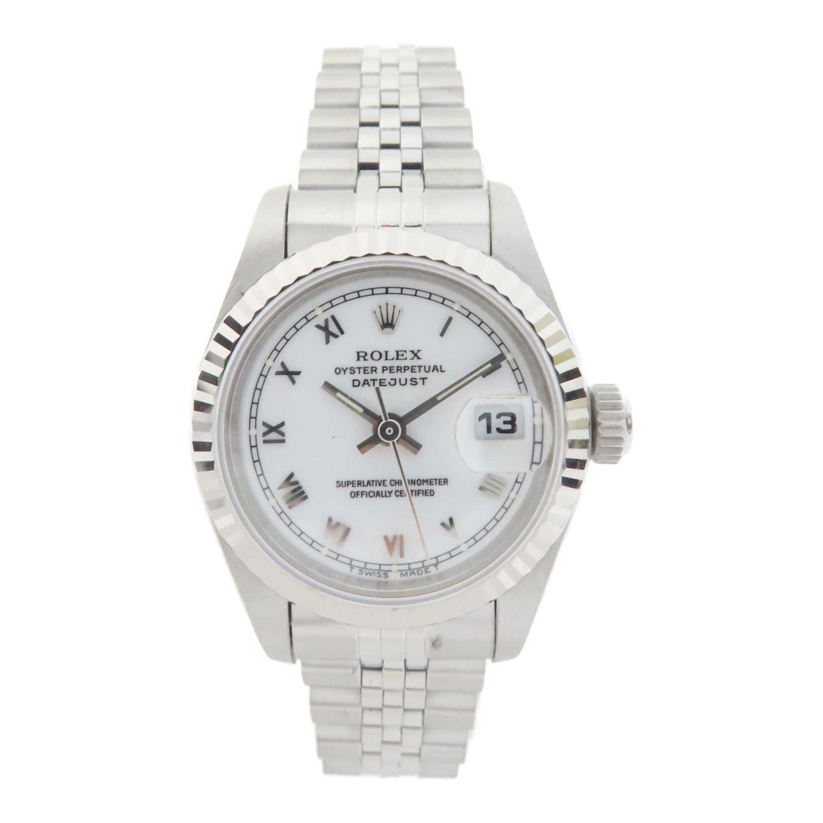 ROLEX 不鏽鋼Datejust手錶自動機芯白色