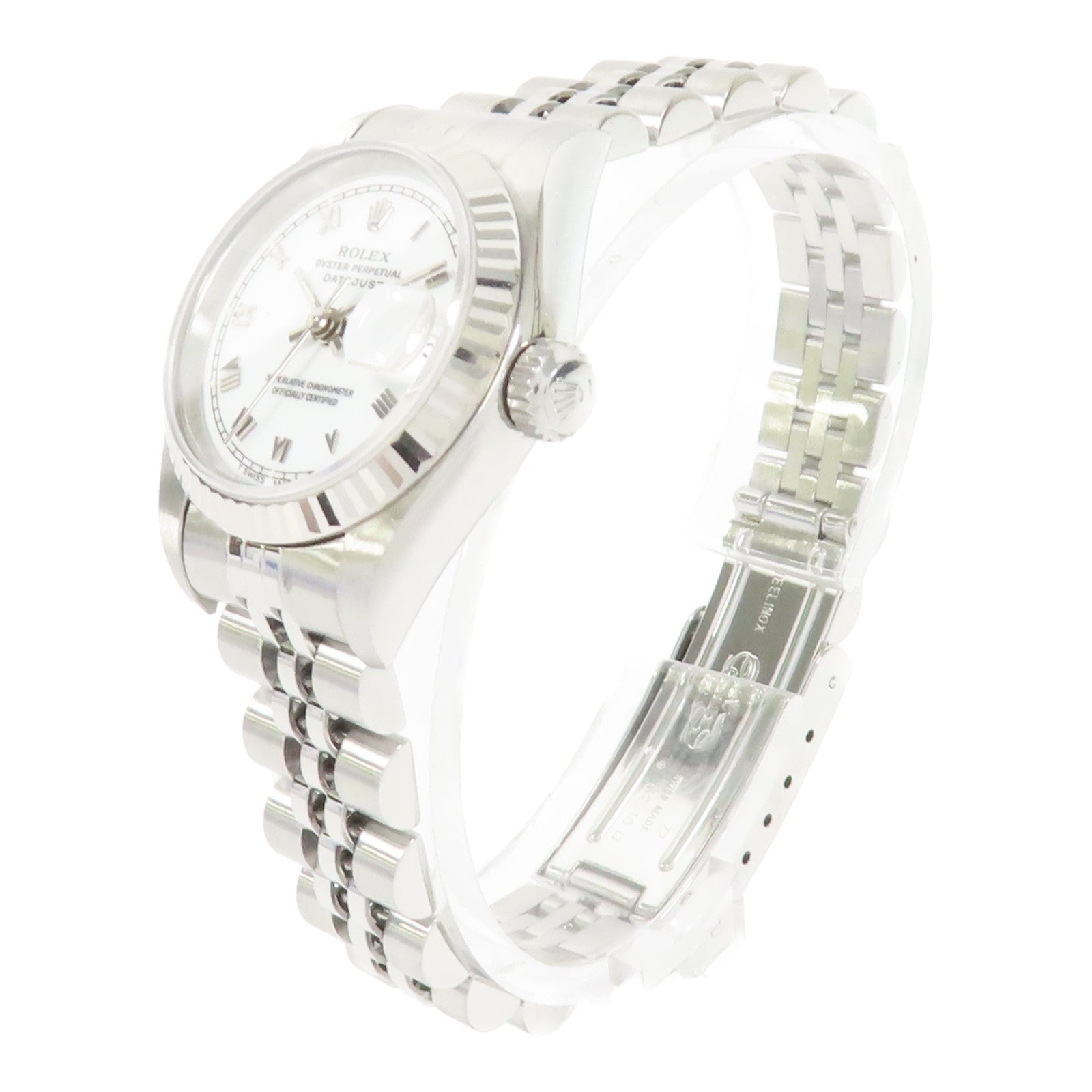 ROLEX 不鏽鋼Datejust手錶自動機芯白色