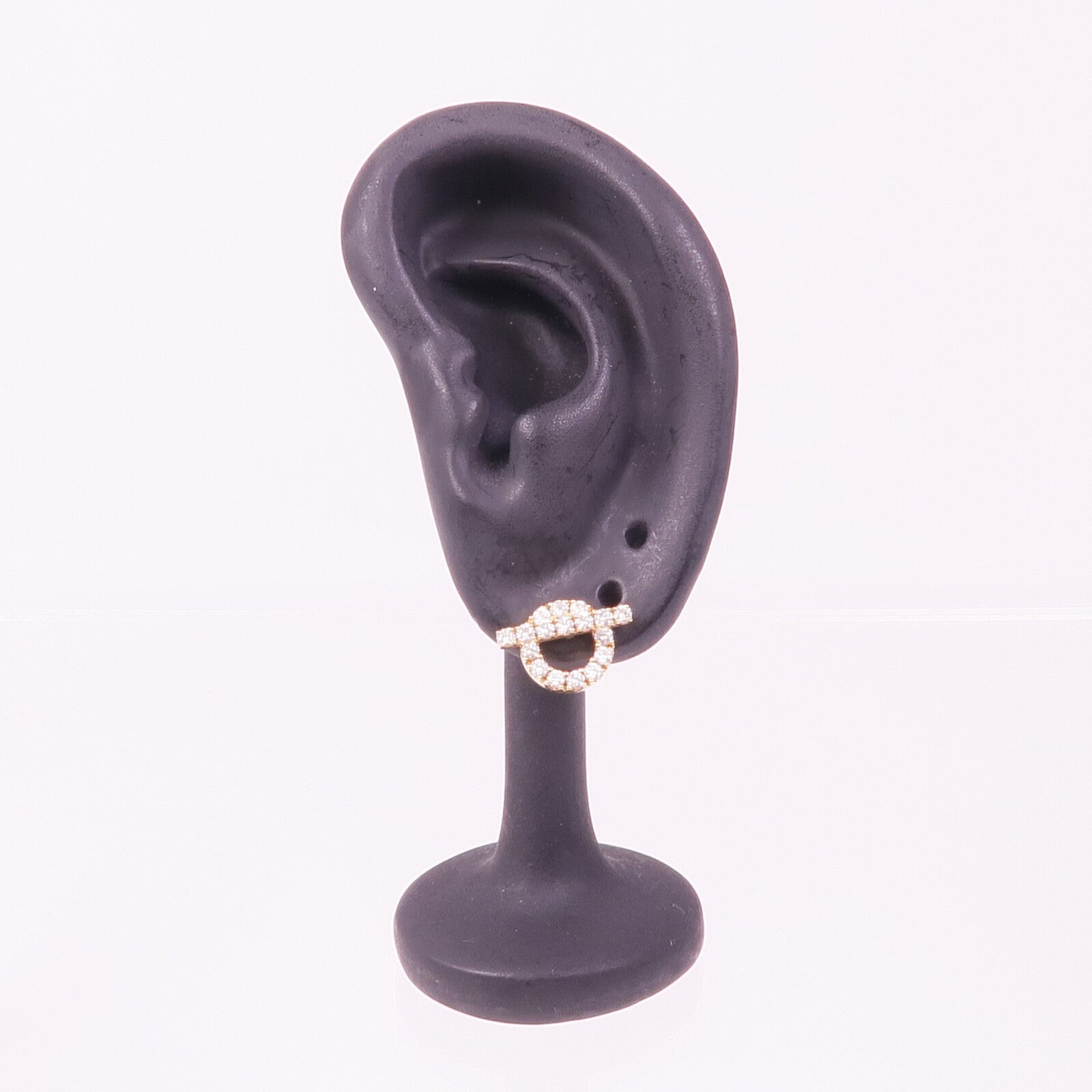 HERMES 【激減優惠】18K玫瑰金Finesse Diamond Earrings鑽石耳環