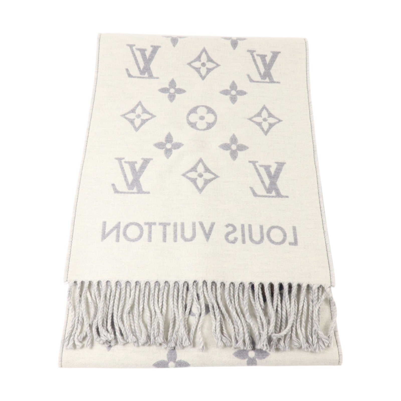 LOUIS VUITTON 羊毛All About Monogram Scarf 180X34cm圍巾
