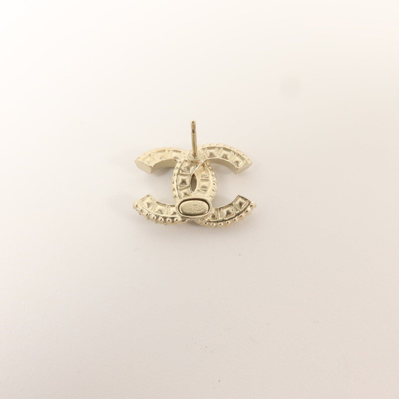 CHANEL 金屬Pierced Earring耳環