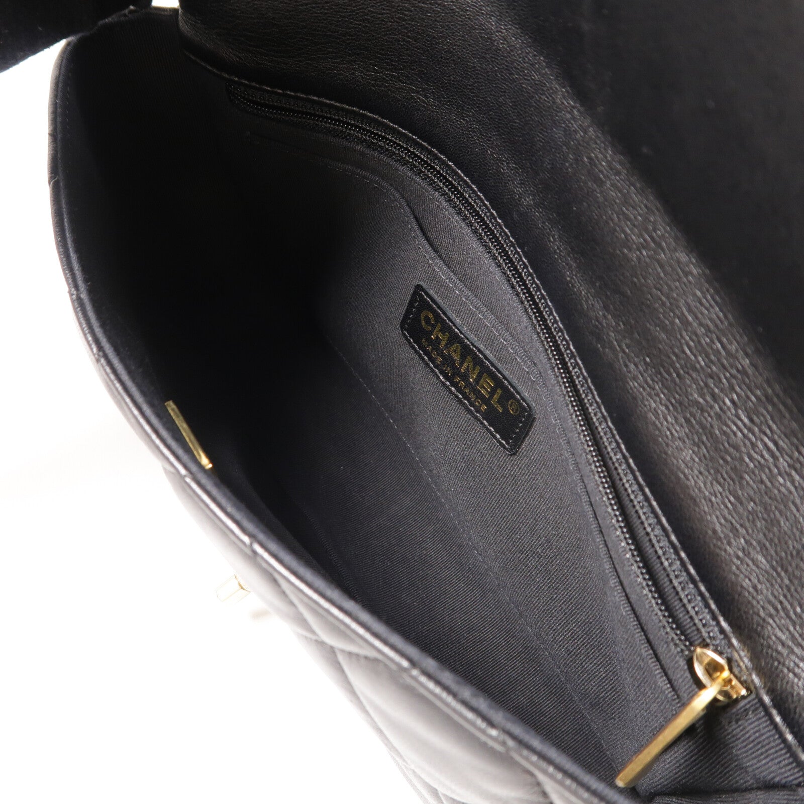 CHANEL 羊皮皮革Flap Bag鏈帶肩背袋