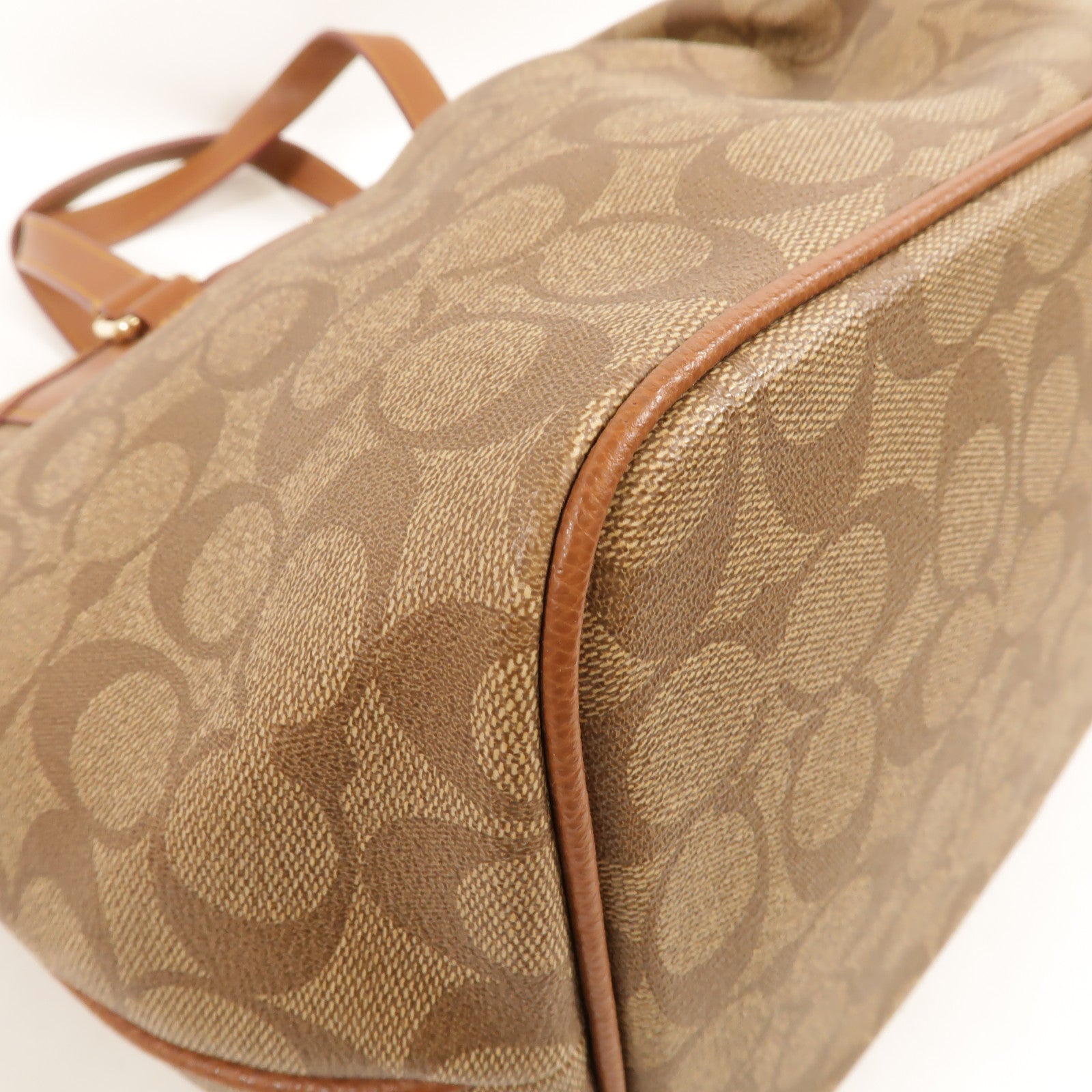 COACH 塗層帆布2Way Shoulder手挽肩背兩用袋