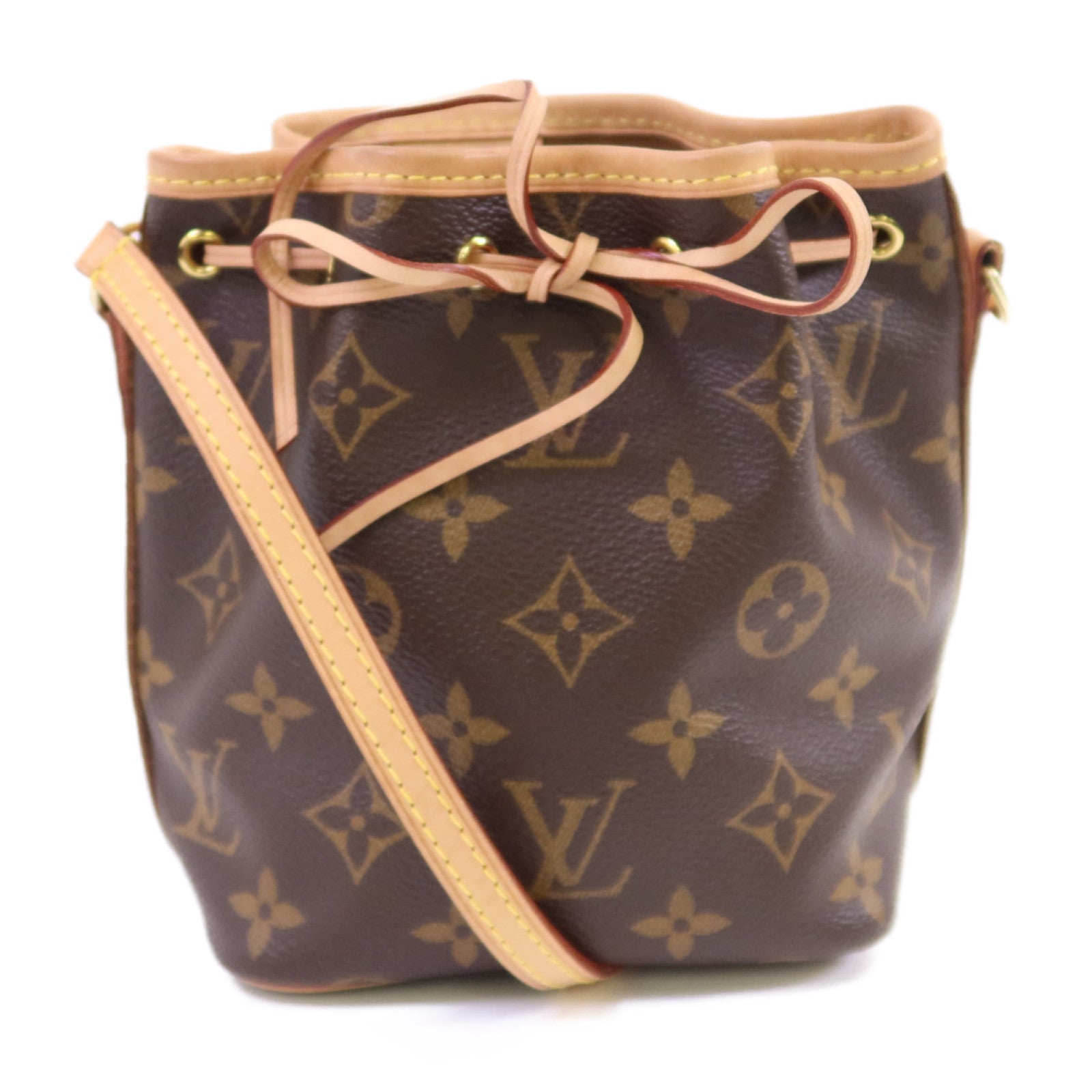 LOUIS VUITTON Monogram Nano Noe金扣肩背袋
