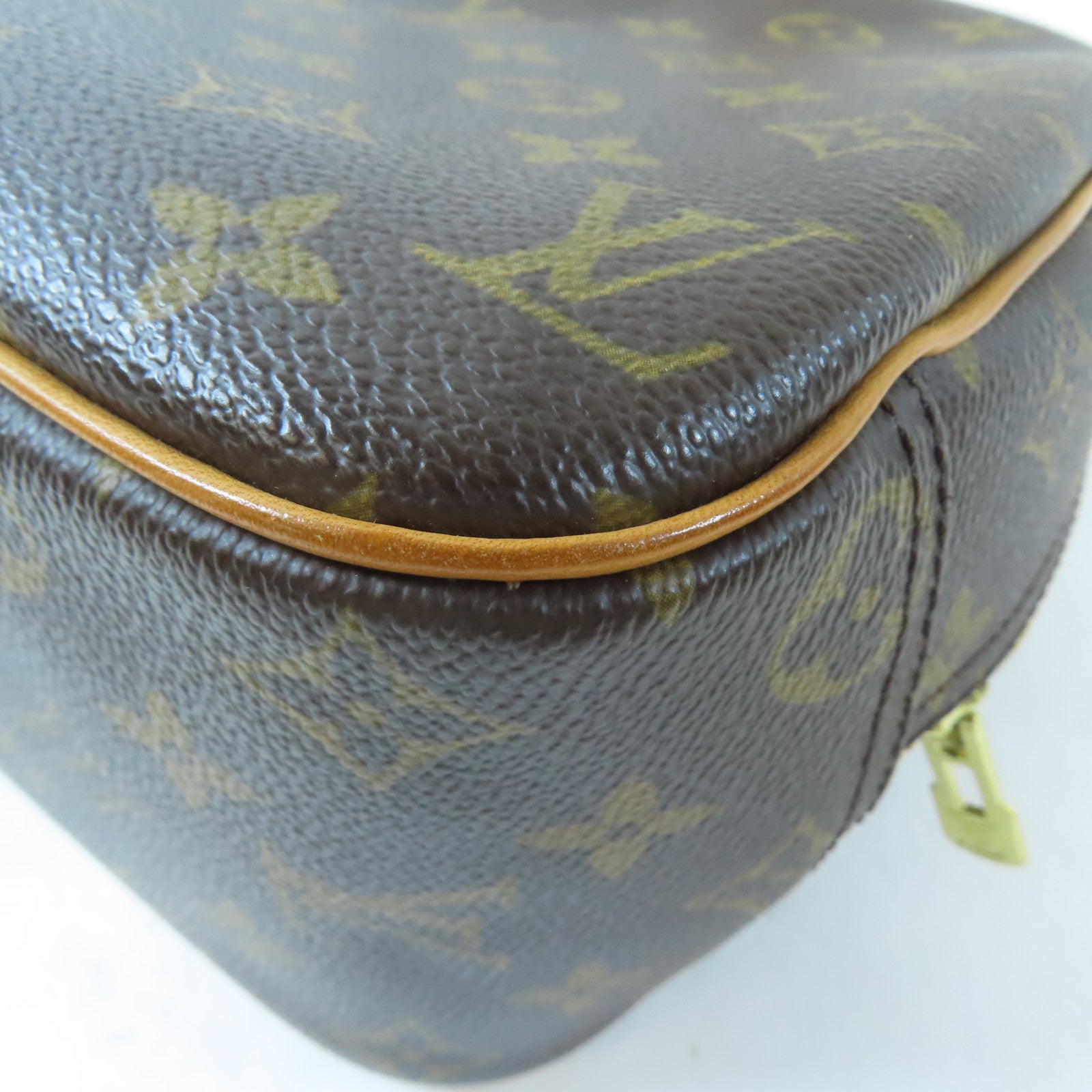 LOUIS VUITTON Monogram Trouville金扣手挽袋啡色