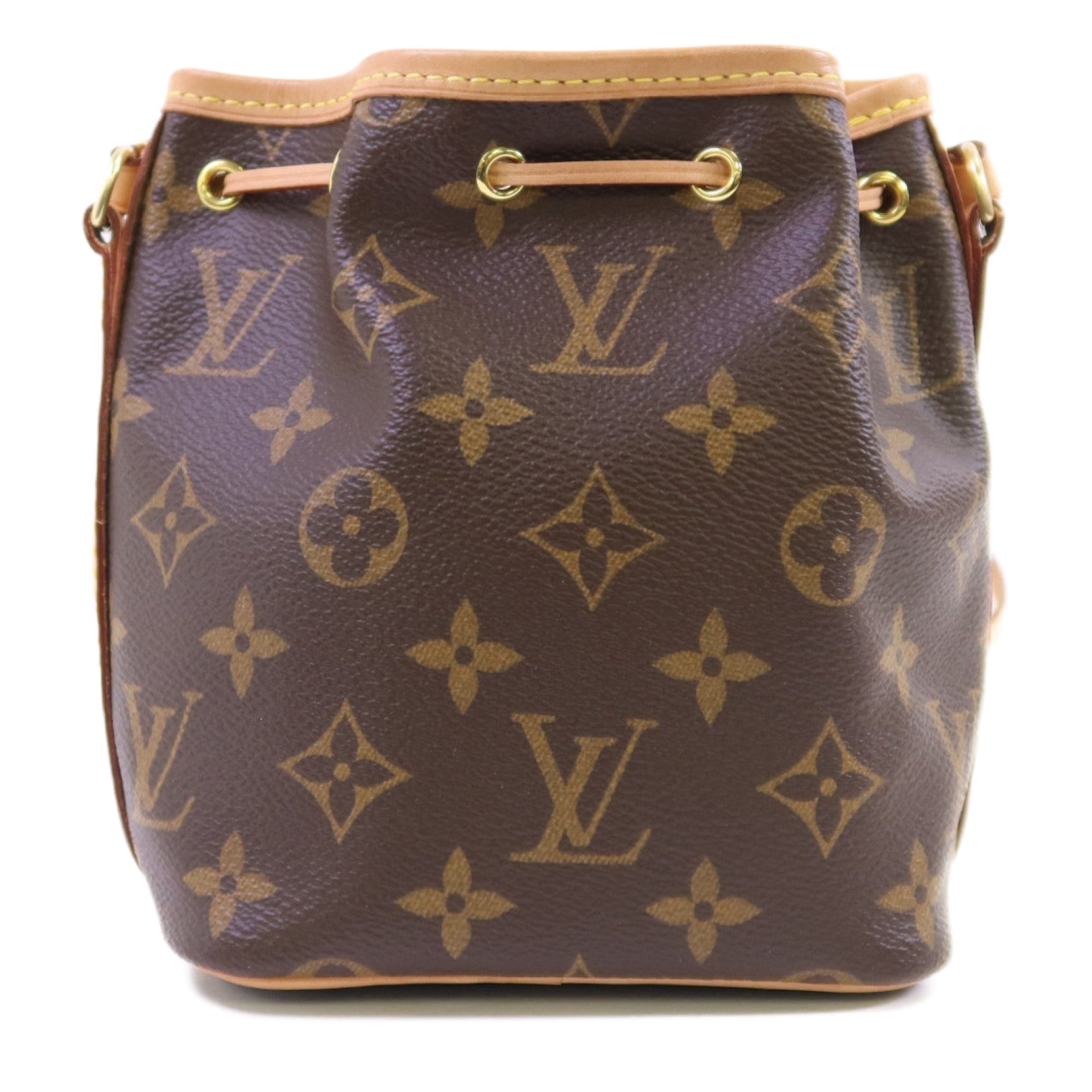 LOUIS VUITTON Monogram Nano Noe金扣肩背袋