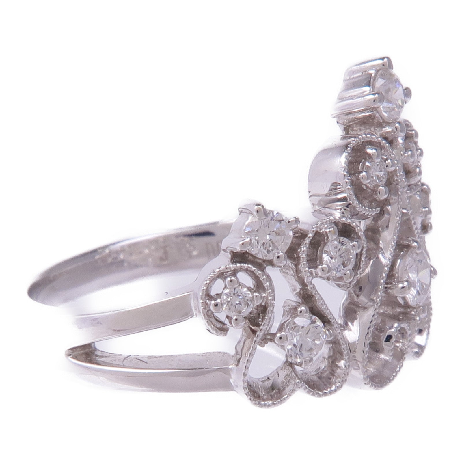 JEWELRY 【激減優惠】18K白金Diamond Ring鑽石戒指US#5.5