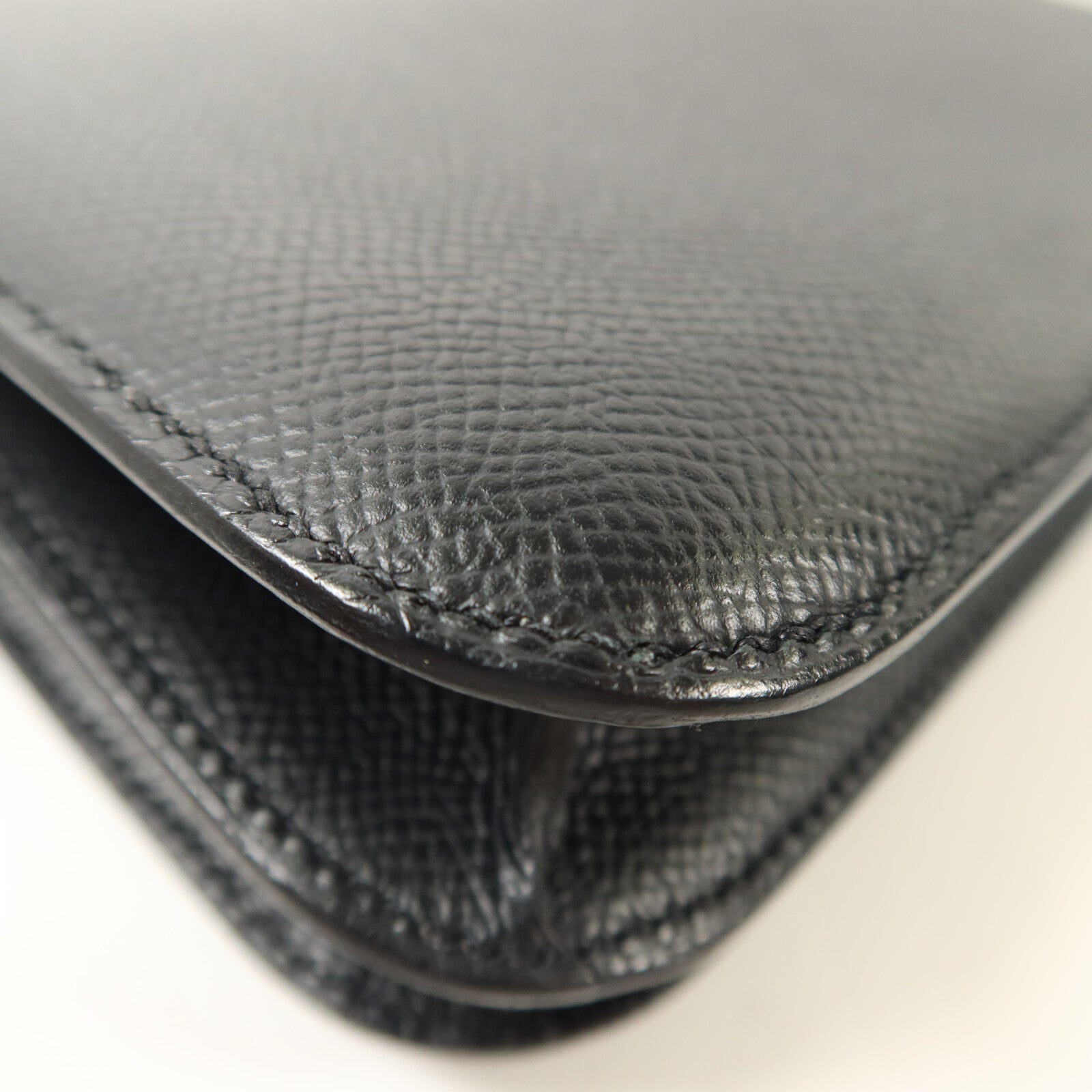 HERMES Epsom皮革Constance Mini肩背袋Noir