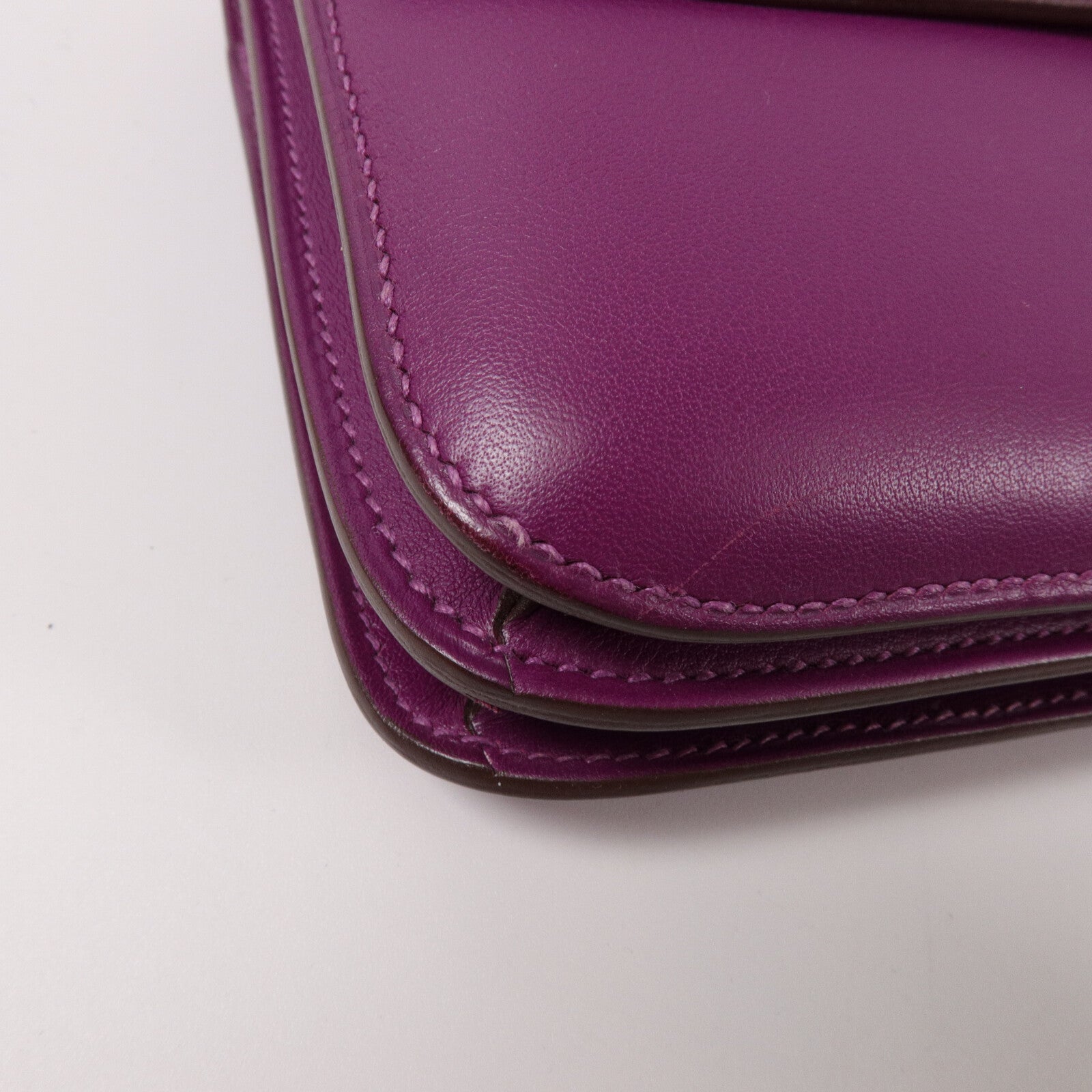 HERMES Swift皮革Constance Elan肩背袋Anemone