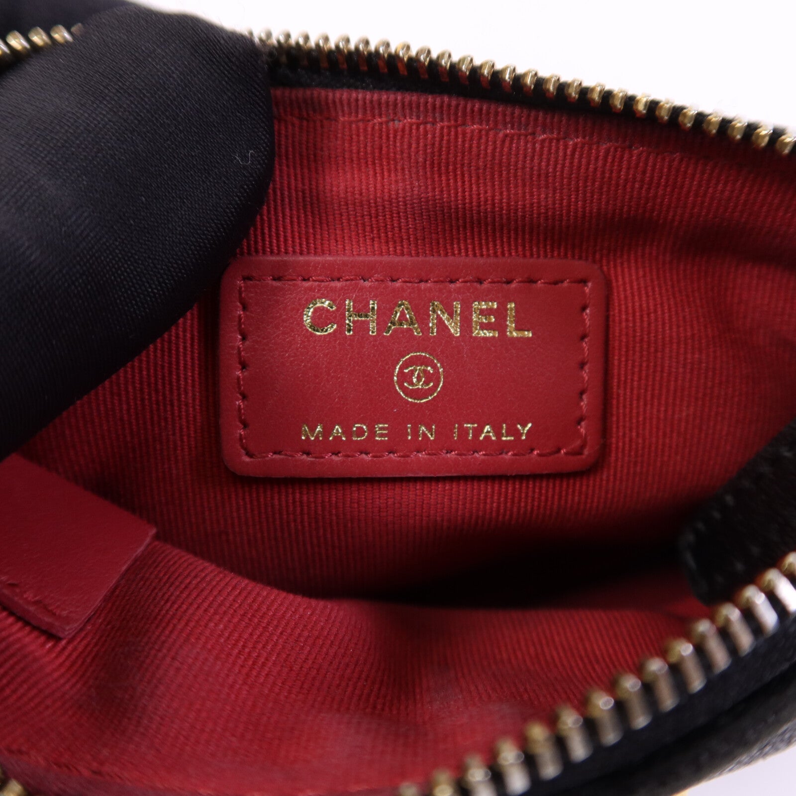 CHANEL 羊皮皮革Chanel 19 Mini Pouch金扣零錢包