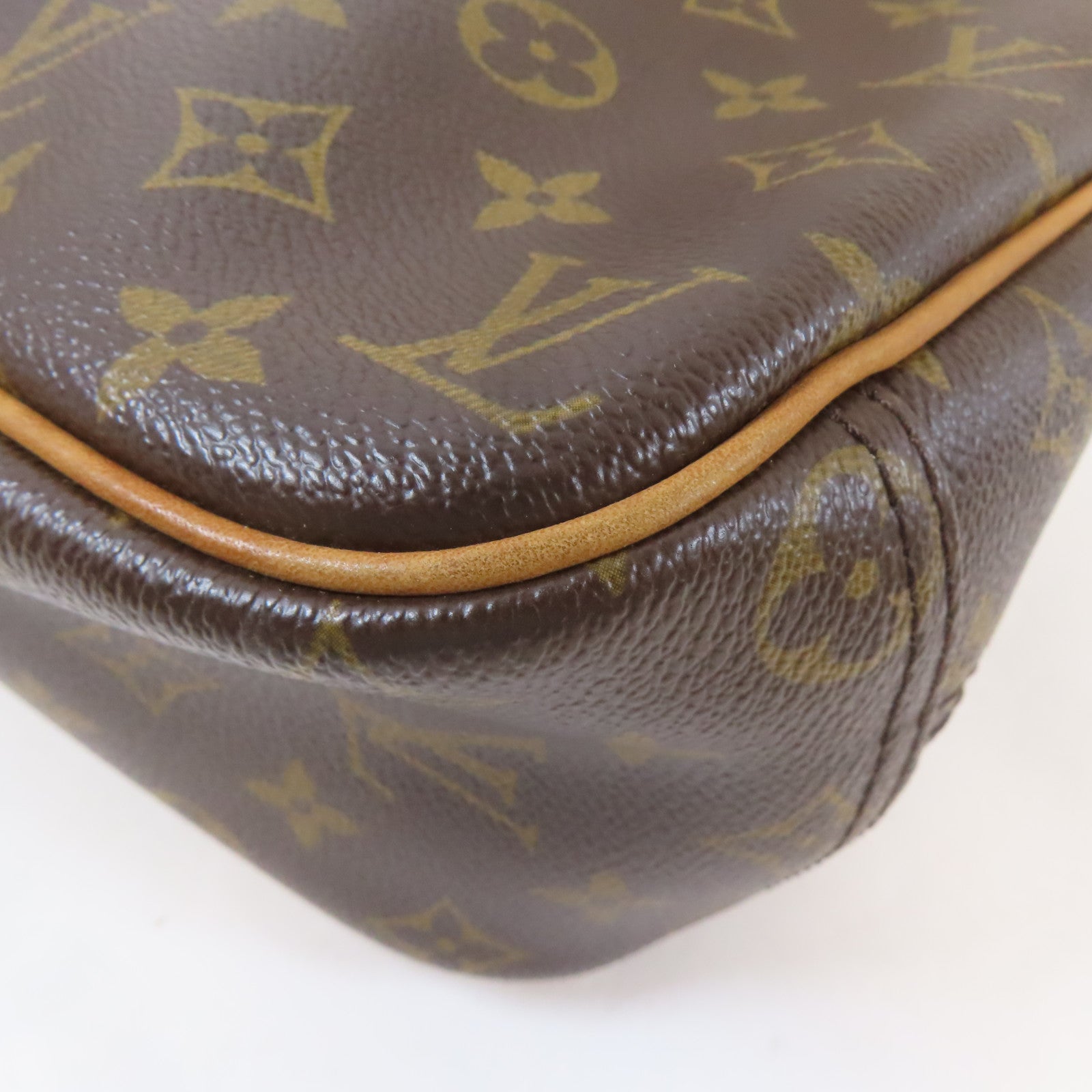 LOUIS VUITTON Monogram Trouville金扣手挽袋啡色