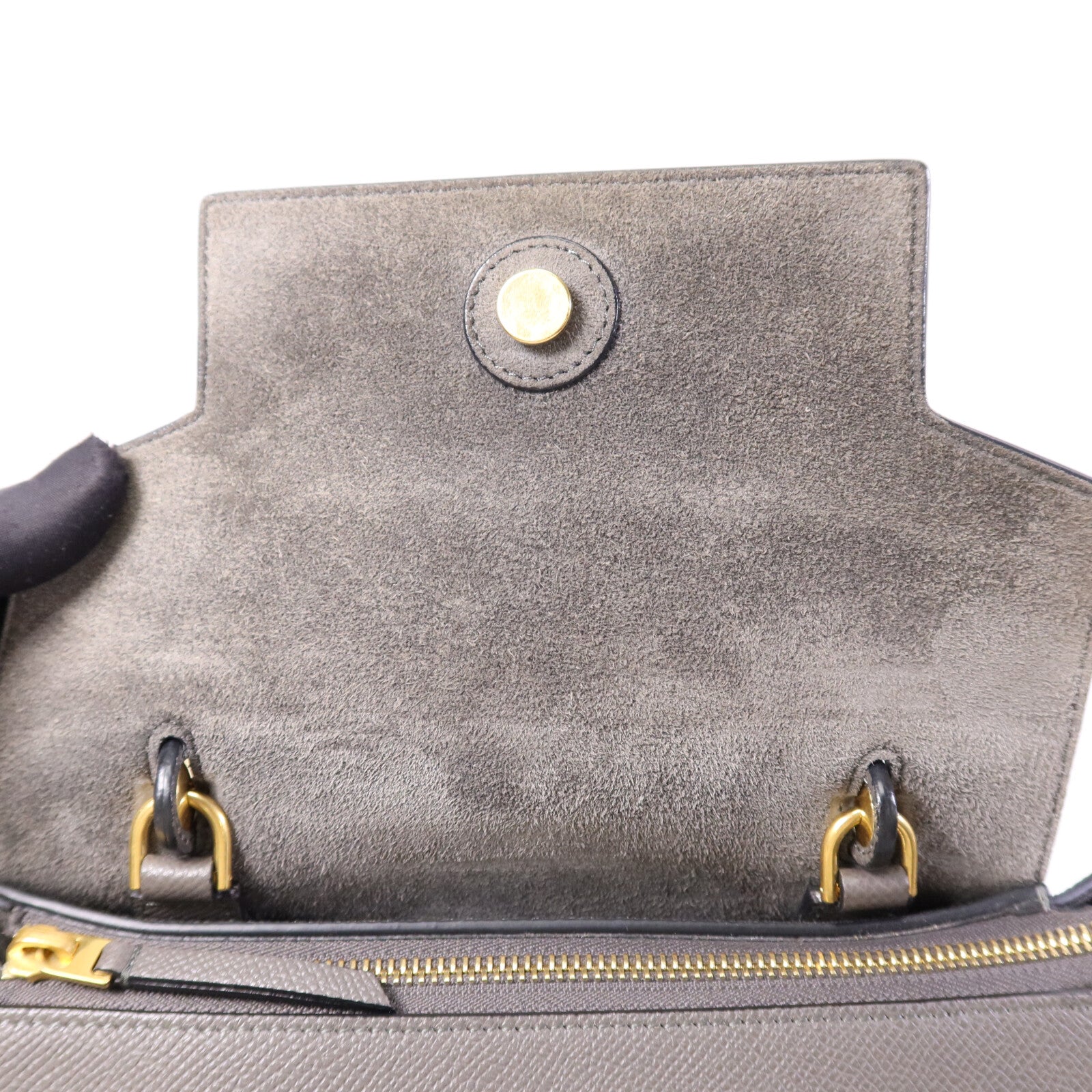 CELINE 牛皮皮革Micro Belt Bag金扣手挽肩背兩用袋