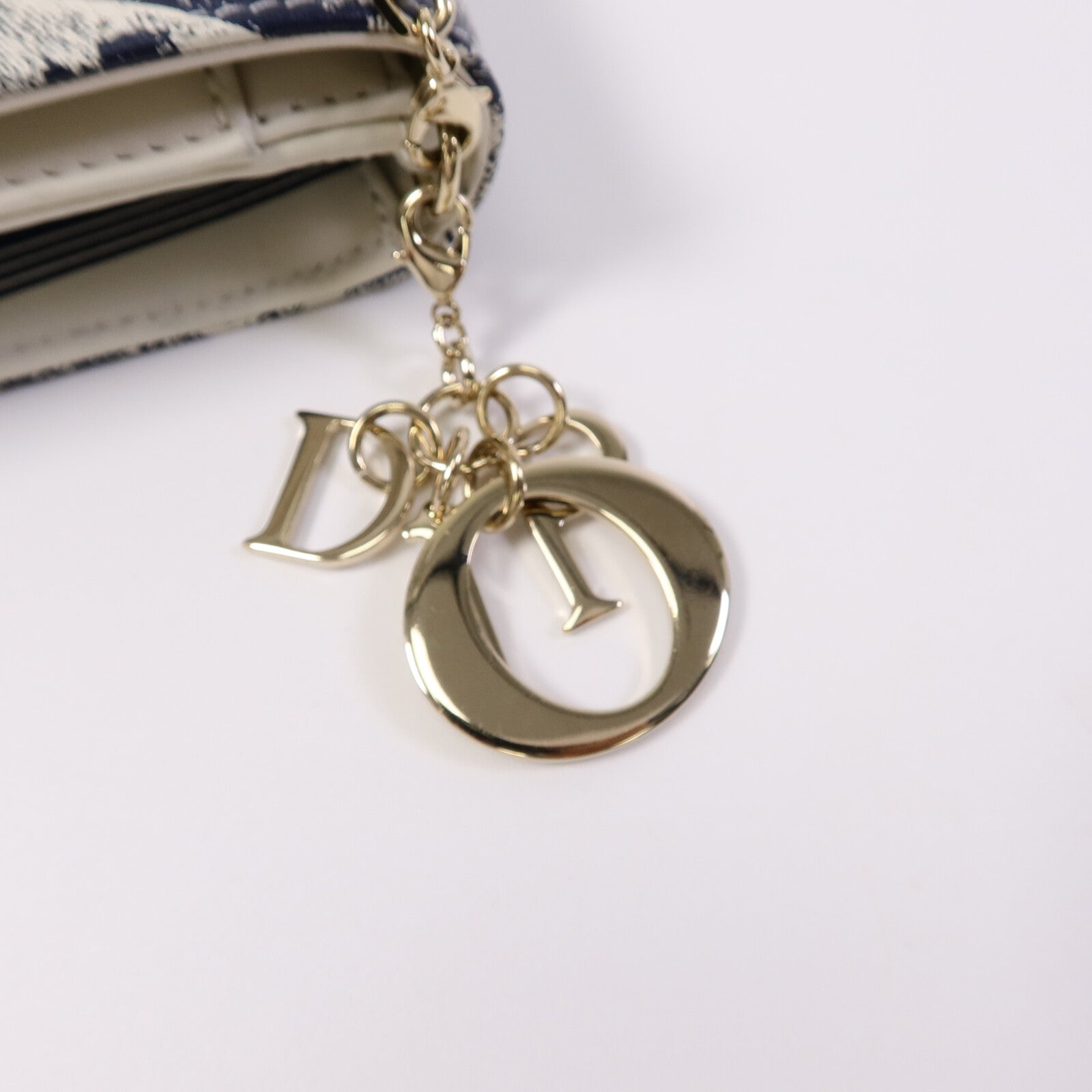 Dior 牛皮皮革Toile De Jouy WOC鏈帶肩背袋