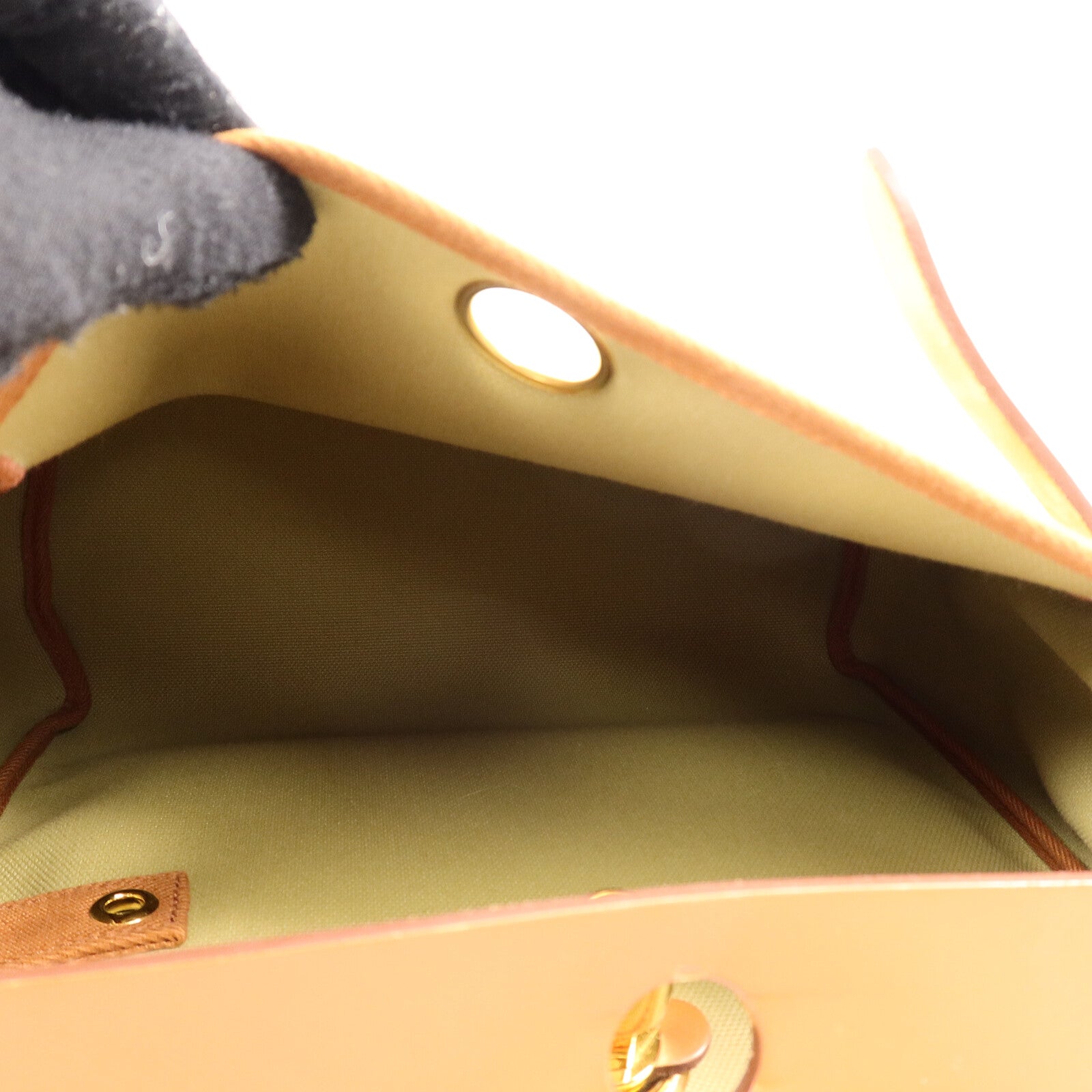 HERMES 帆布Herbag PM肩背袋Poussiere/Fauve