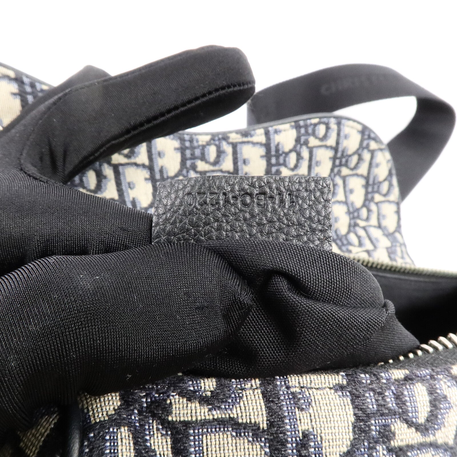 Dior 帆布Saddle Bag銀扣肩背袋