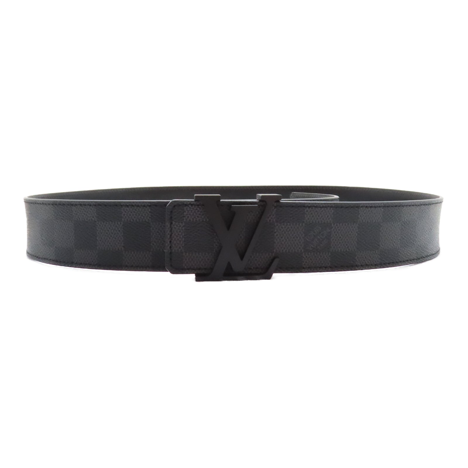 LOUIS VUITTON Damier Graphite Belt 95cm皮帶黑色