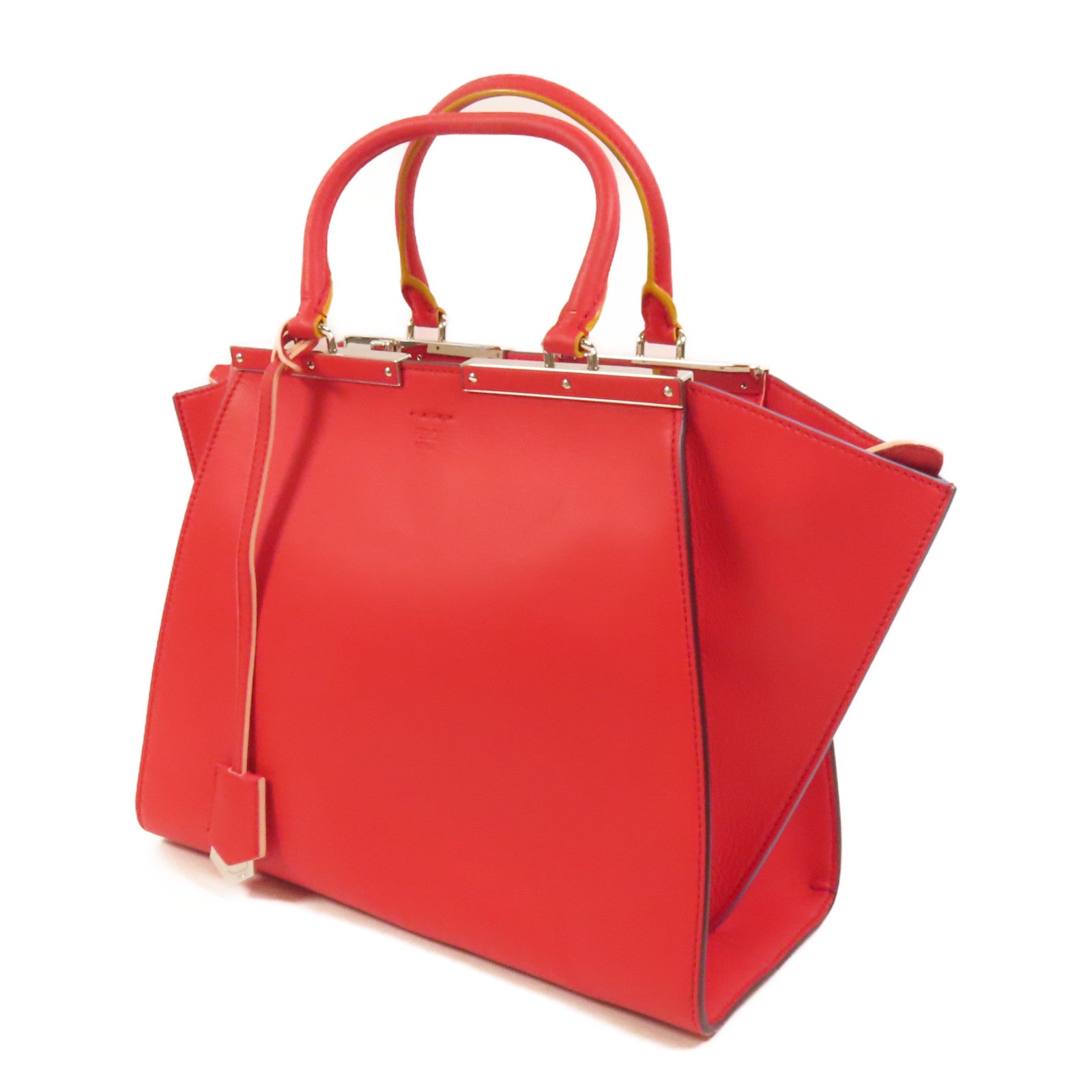 FENDI 【激減優惠】牛皮皮革3 Jours銀扣手挽肩背兩用袋