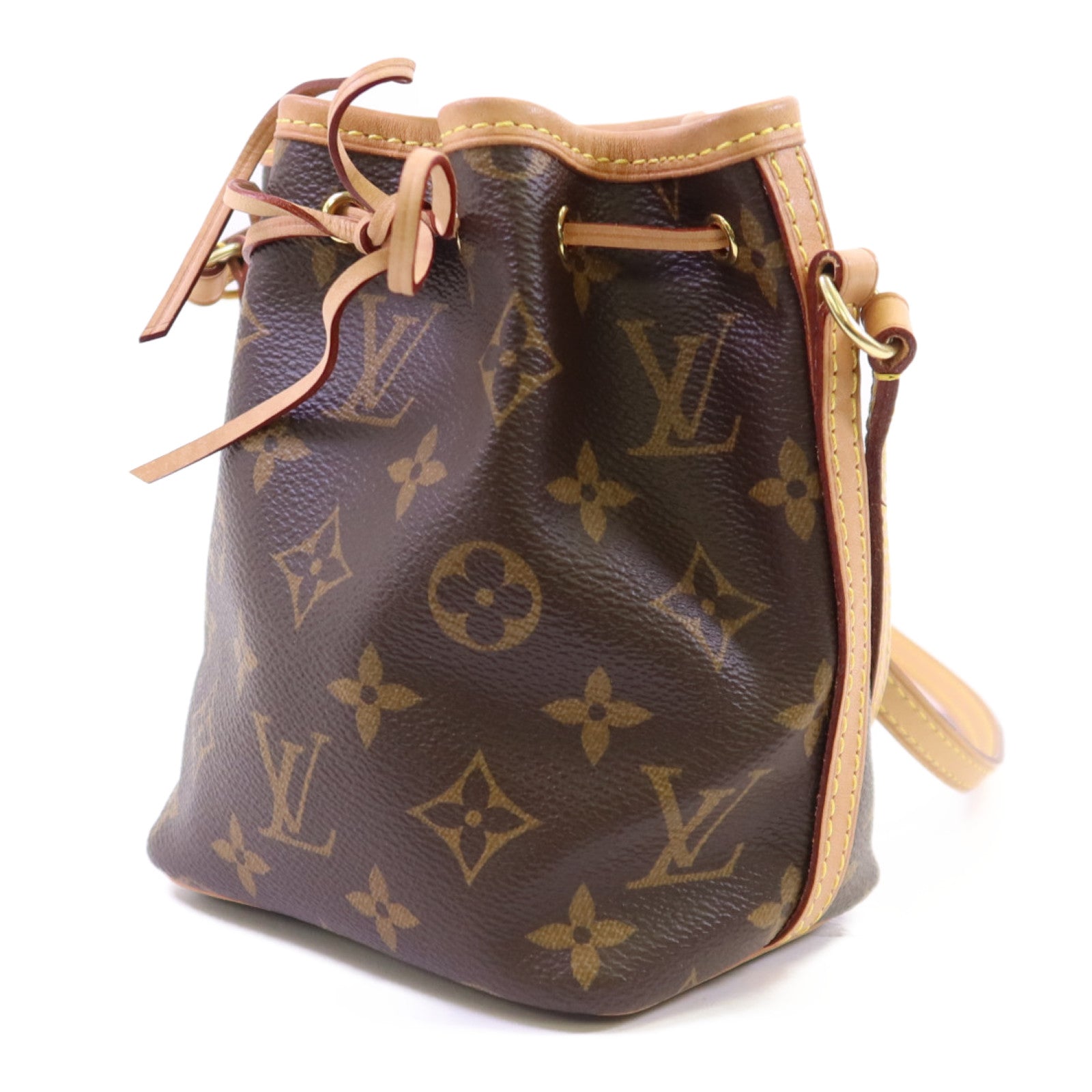 LOUIS VUITTON Monogram Nano Noe金扣肩背袋