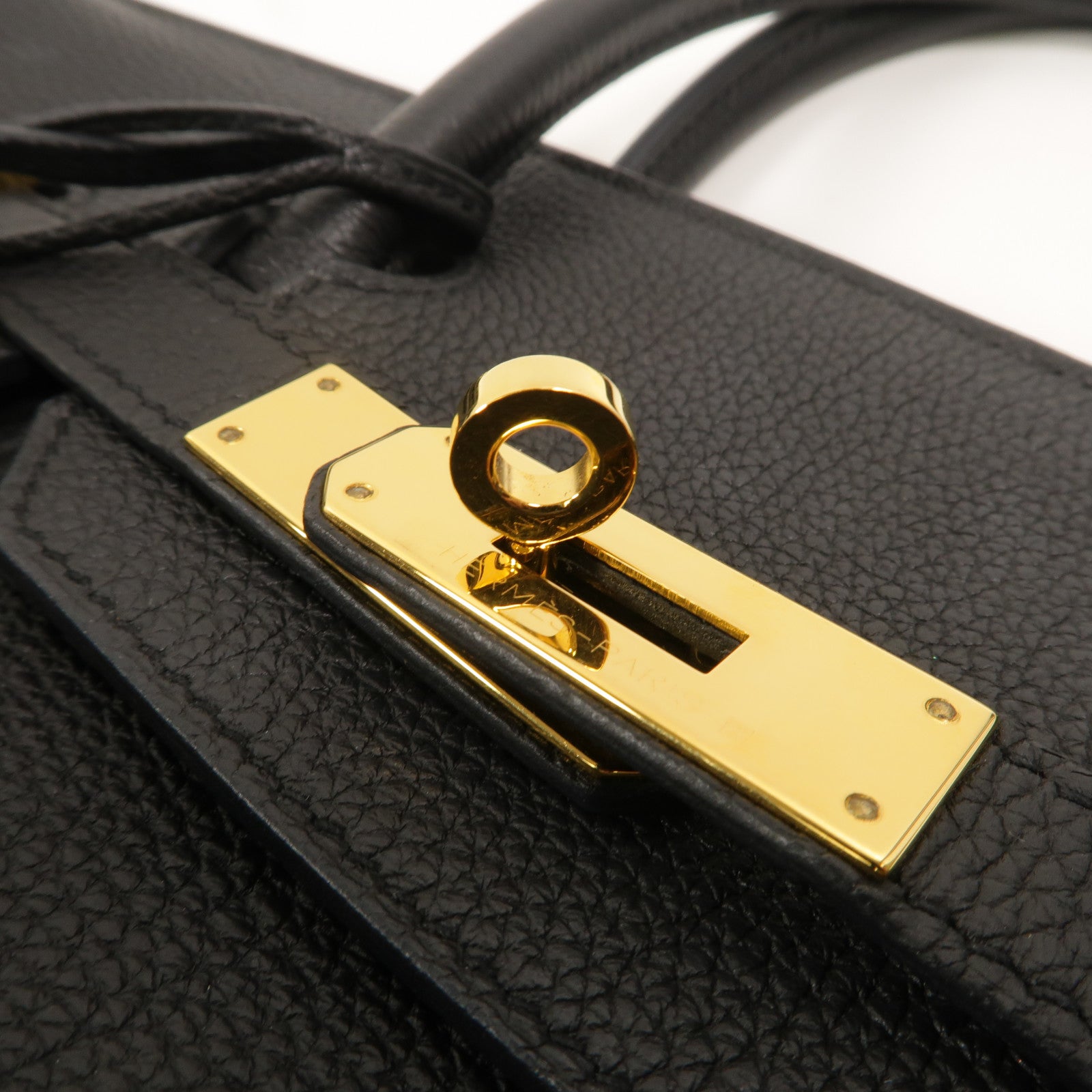 HERMES Togo皮革Birkin 30手挽袋Noir