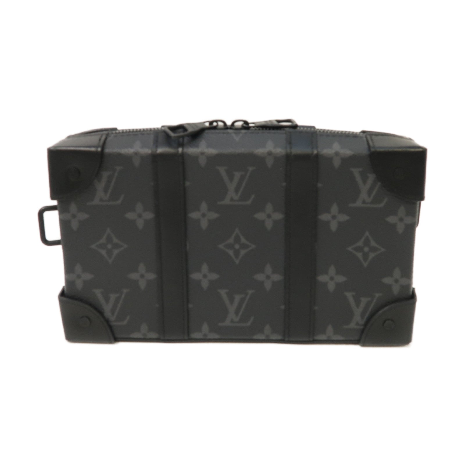 LOUIS VUITTON Monogram Eclipse Soft Trunk Wallet肩背袋黑色