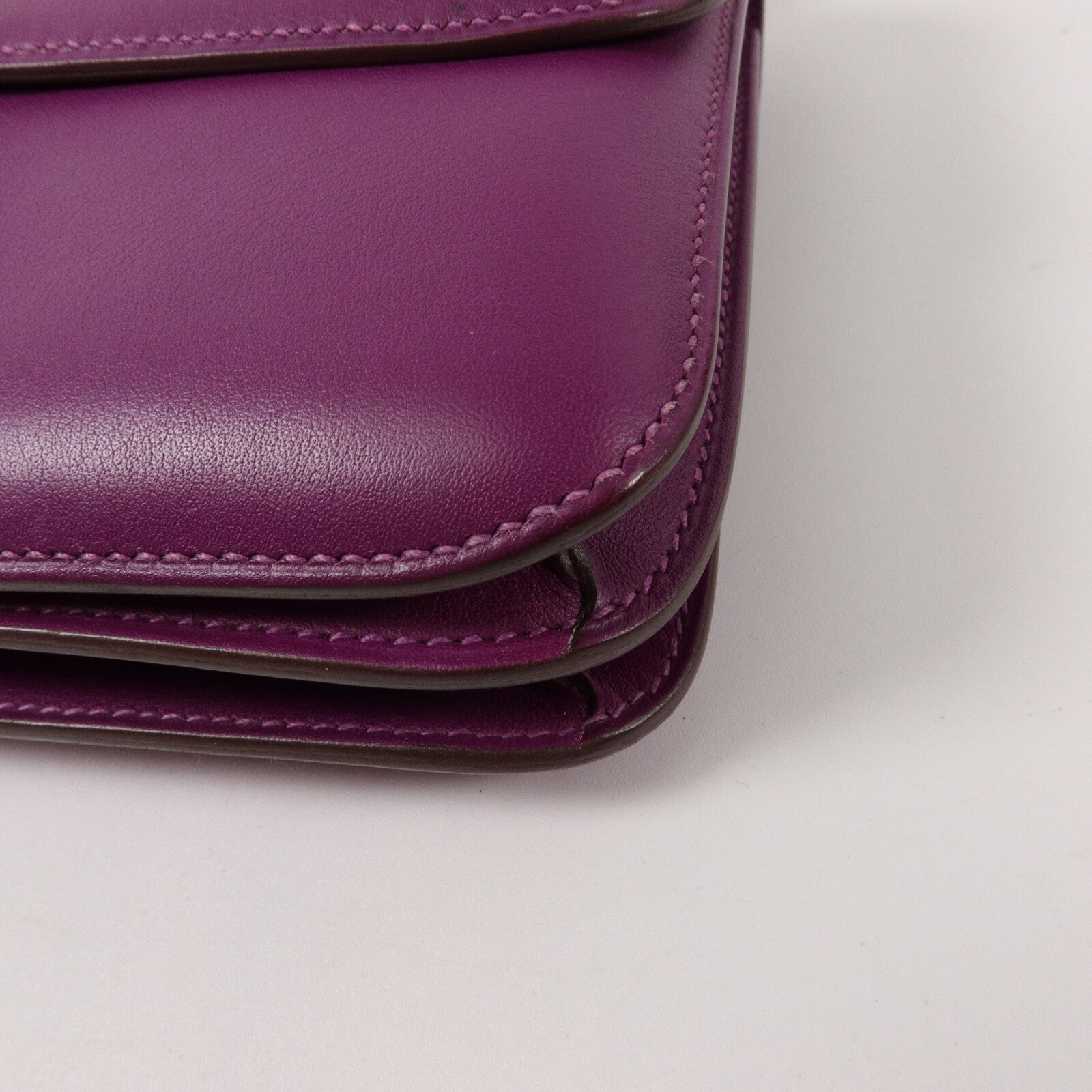 HERMES Swift皮革Constance Elan肩背袋Anemone