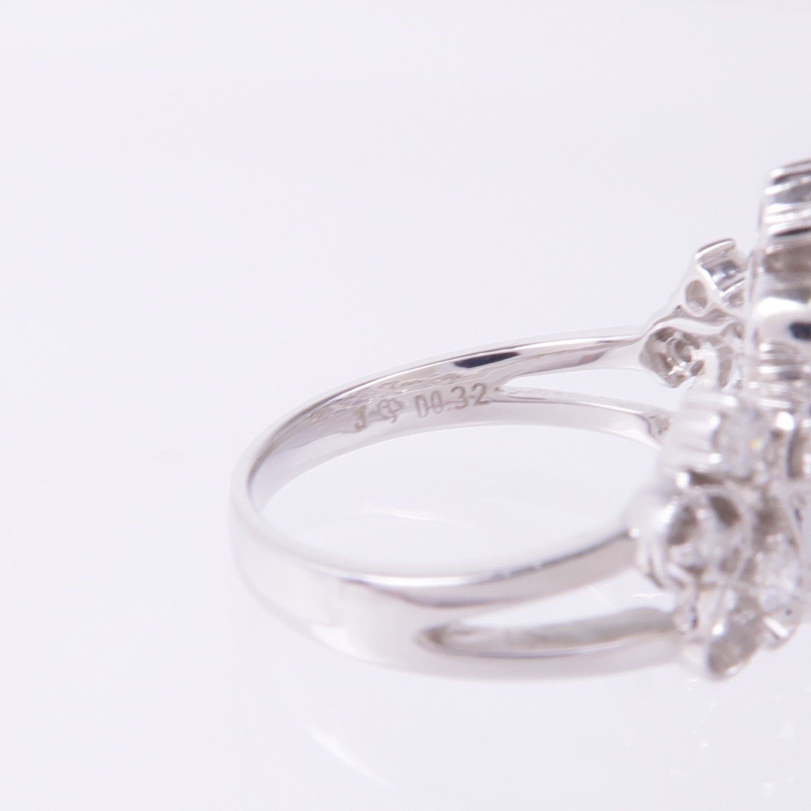 JEWELRY 【激減優惠】18K白金Diamond Ring鑽石戒指US#5.5