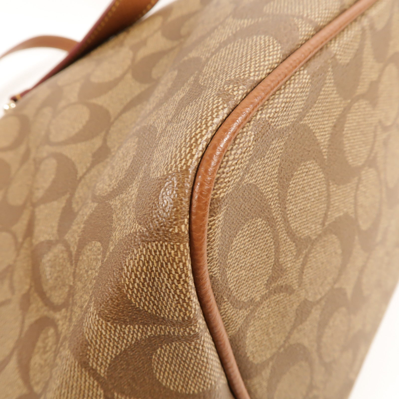 COACH 塗層帆布2Way Shoulder手挽肩背兩用袋