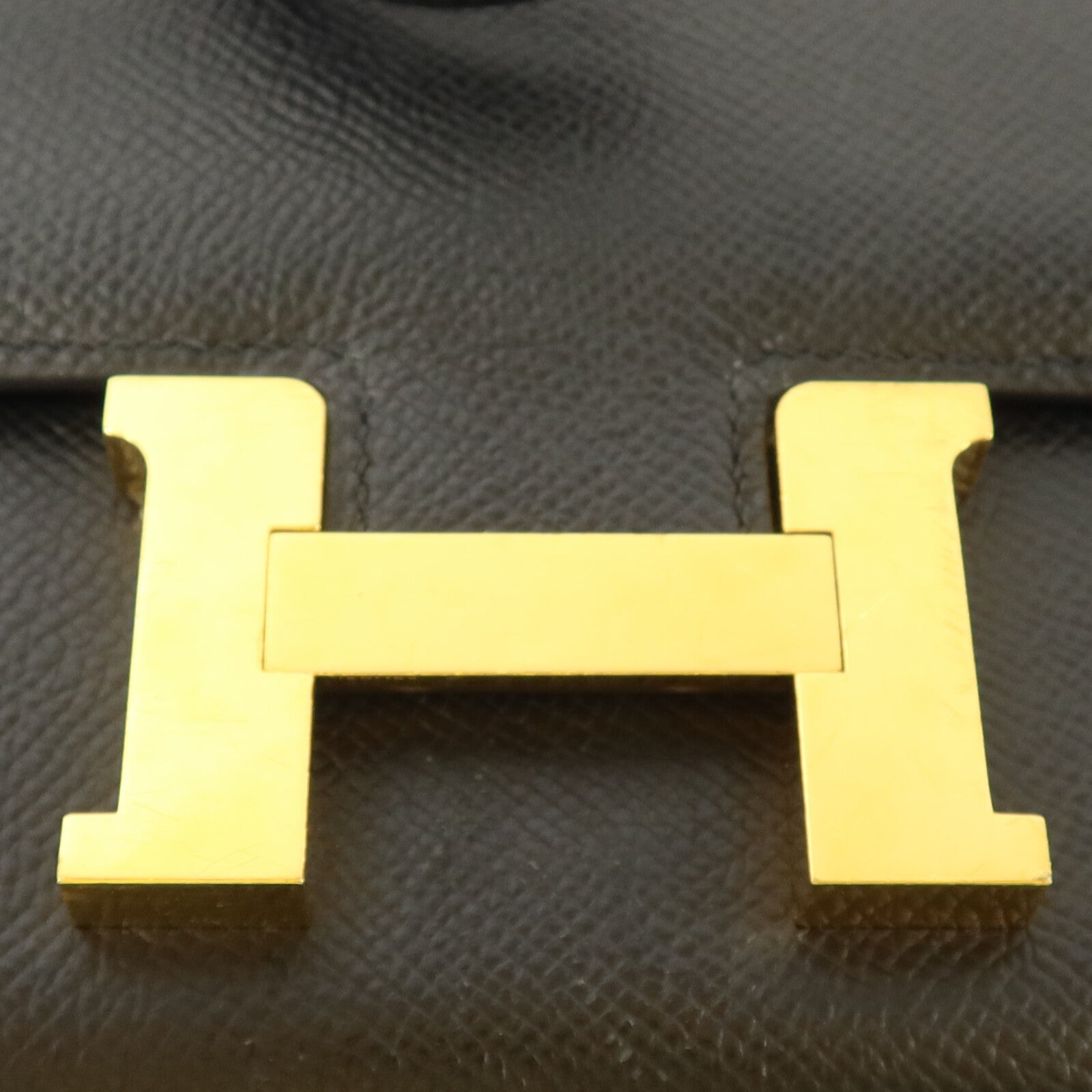 HERMES Epsom皮革Constance Mini肩背袋Noir