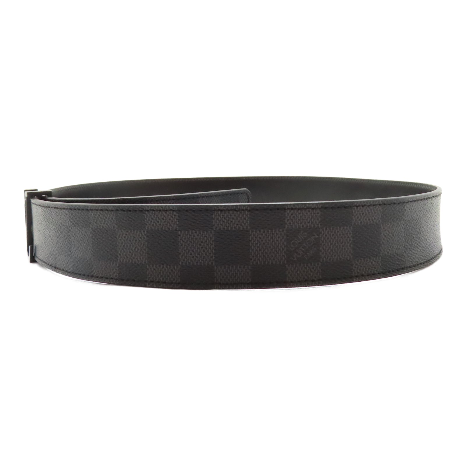 LOUIS VUITTON Damier Graphite Belt 95cm皮帶黑色