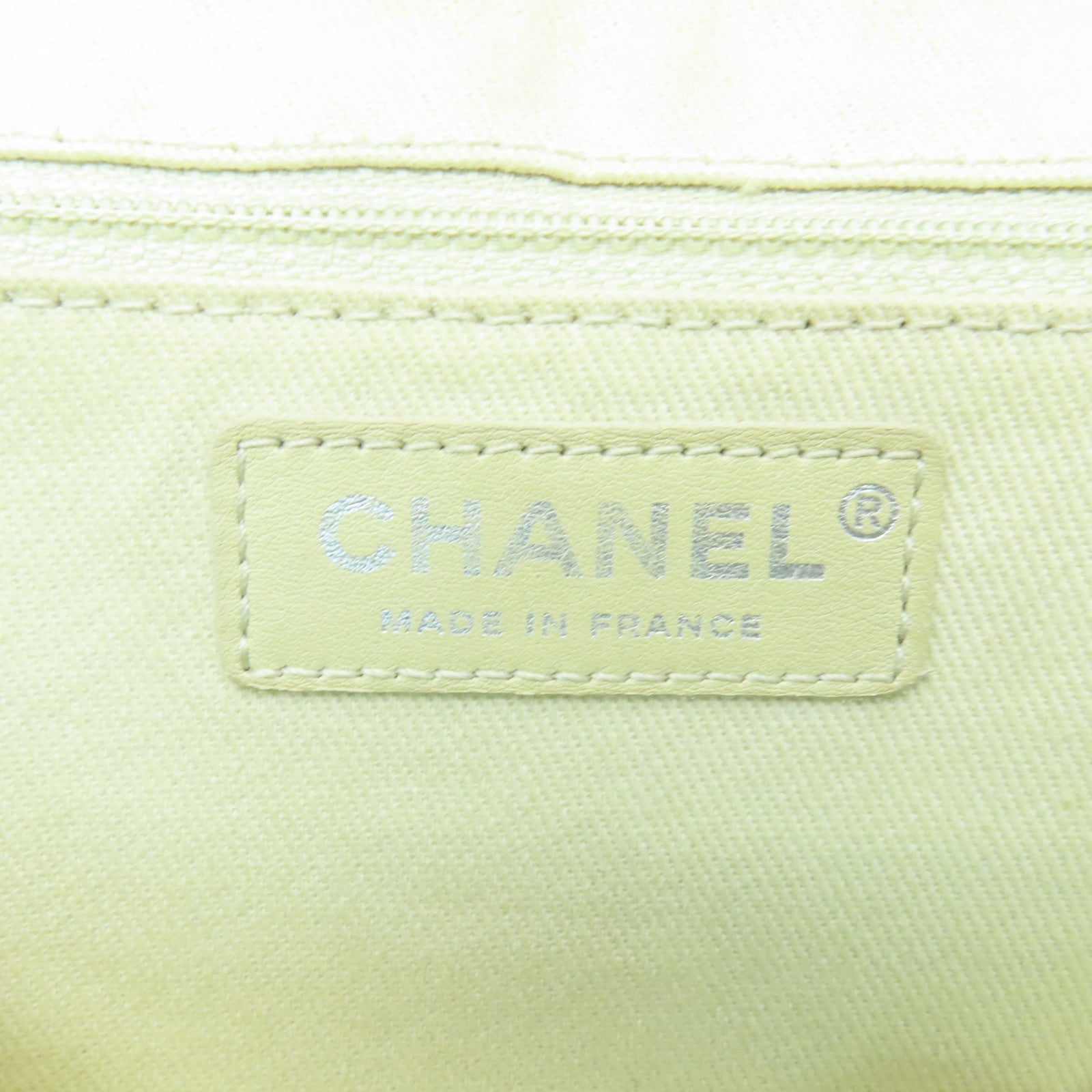 CHANEL 【激減優惠】牛皮皮革Chain Shoulder銀扣鏈帶肩背袋綠色