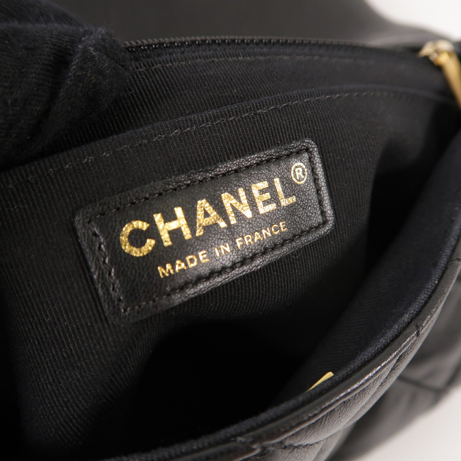 CHANEL 羊皮皮革Flap Bag鏈帶肩背袋