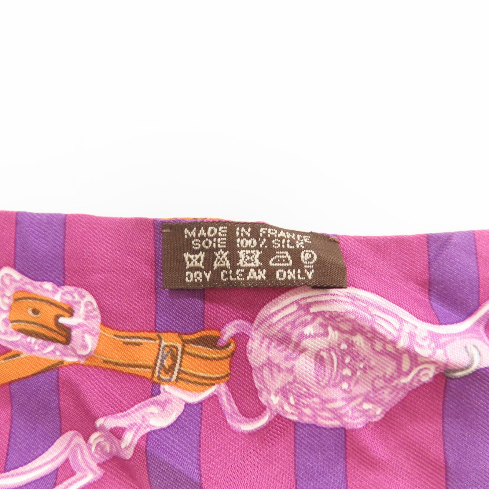 HERMES 絲質Twilly絲巾紫色