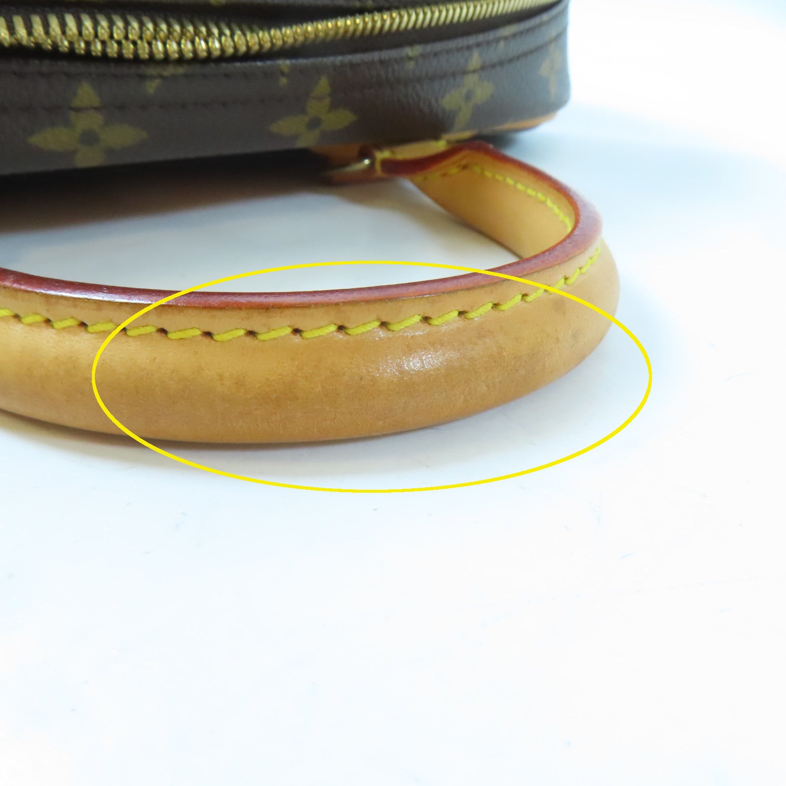 LOUIS VUITTON Monogram Trouville金扣手挽袋啡色