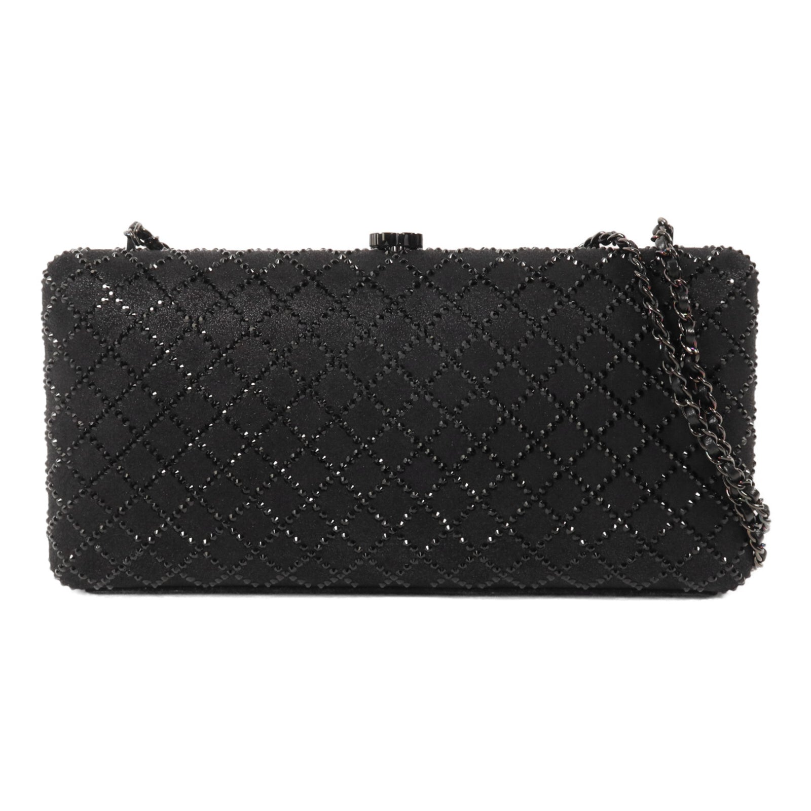 CHANEL 牛皮皮革Quilted Clutch鏈帶肩背袋