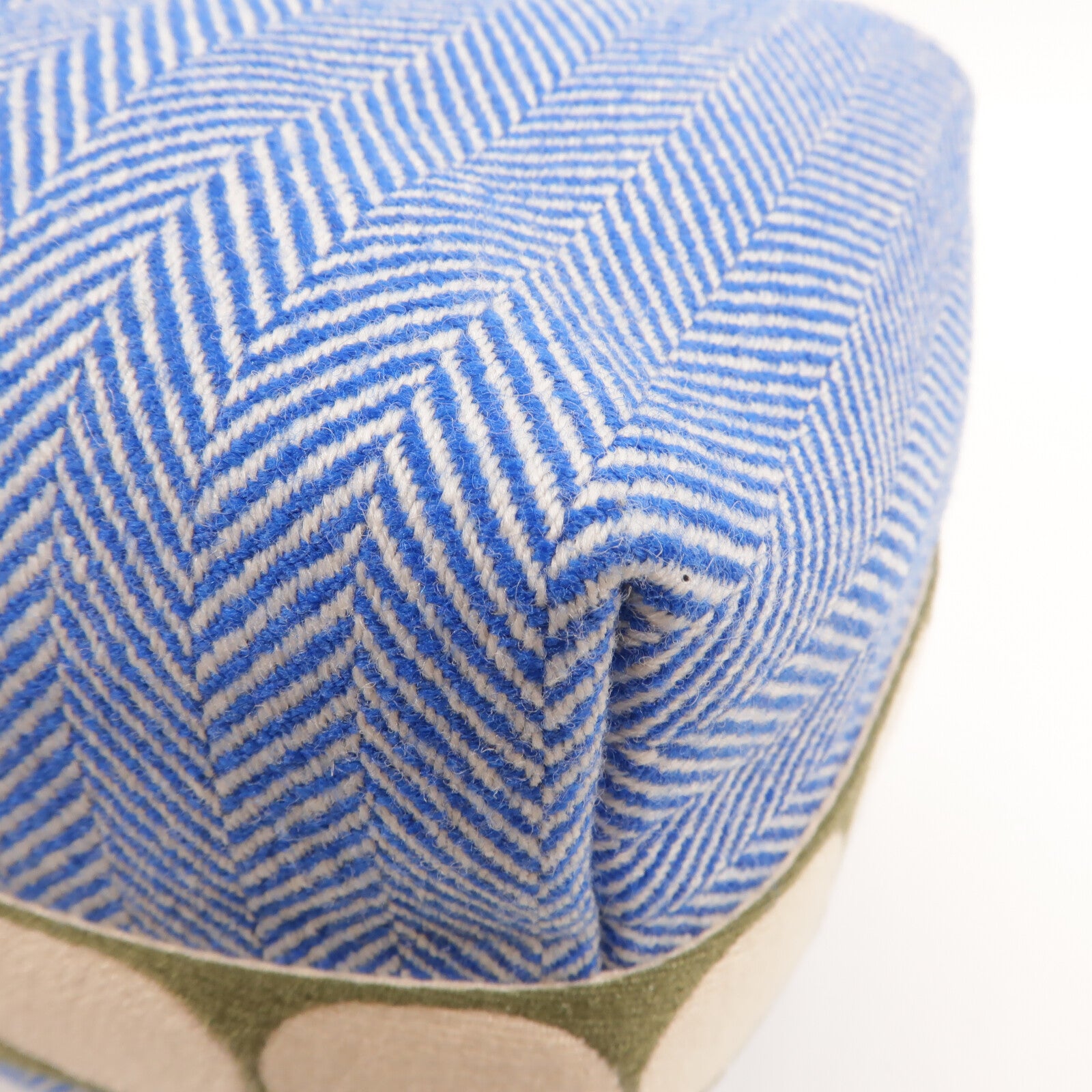 HERMES 帆布/羊毛Animaux Blocks Case GM手挽袋Bleu Gitane