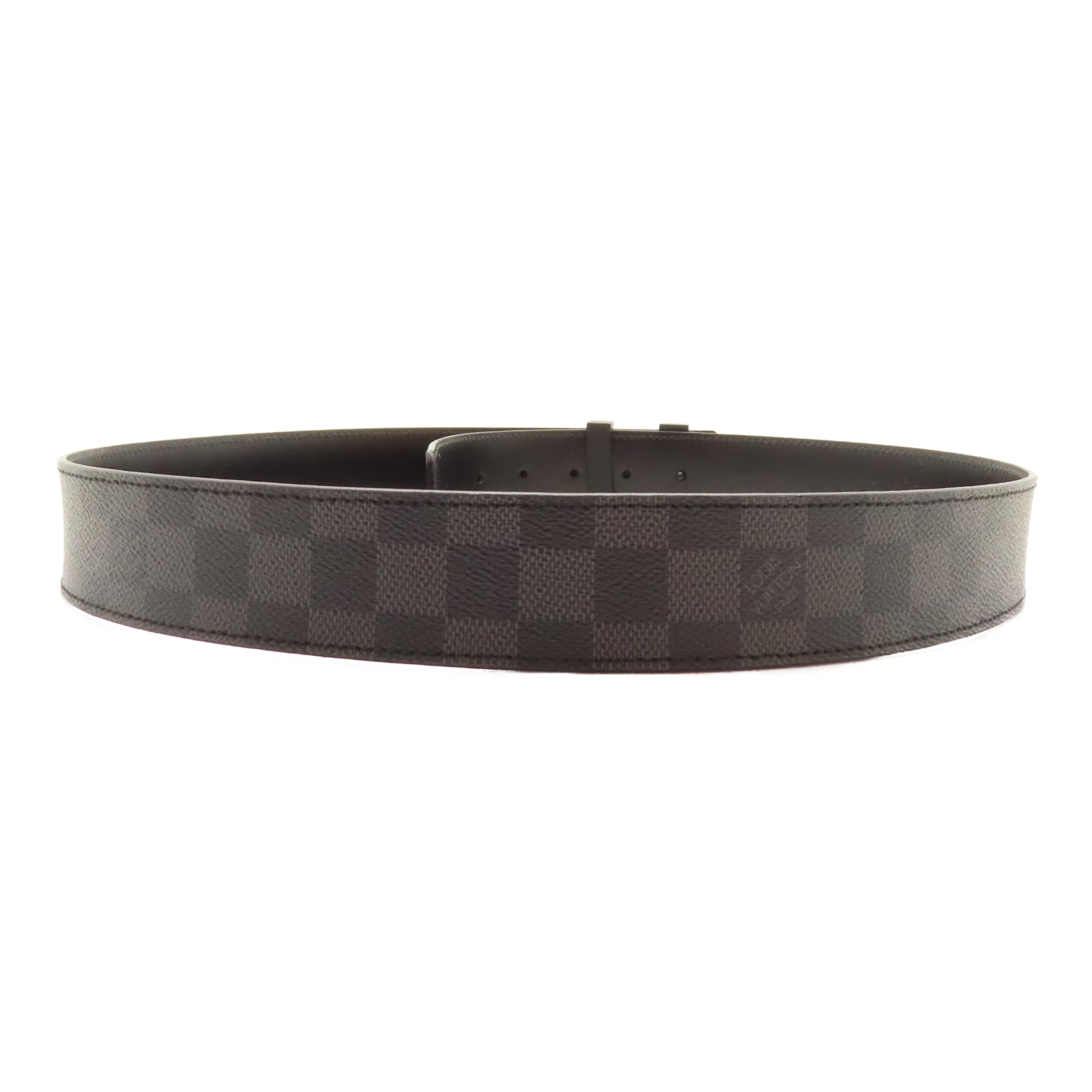 LOUIS VUITTON Damier Graphite Belt 95cm皮帶黑色