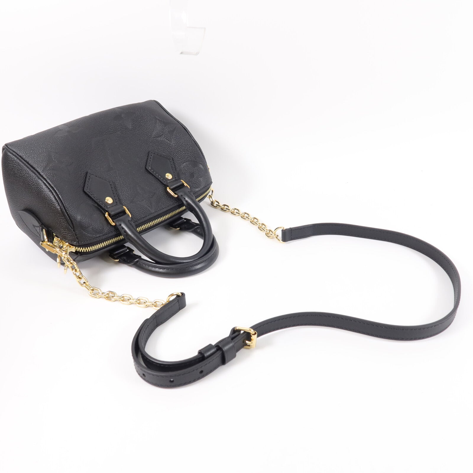 LOUIS VUITTON 牛皮皮革Speedy Bandouliere 20手挽肩背兩用袋