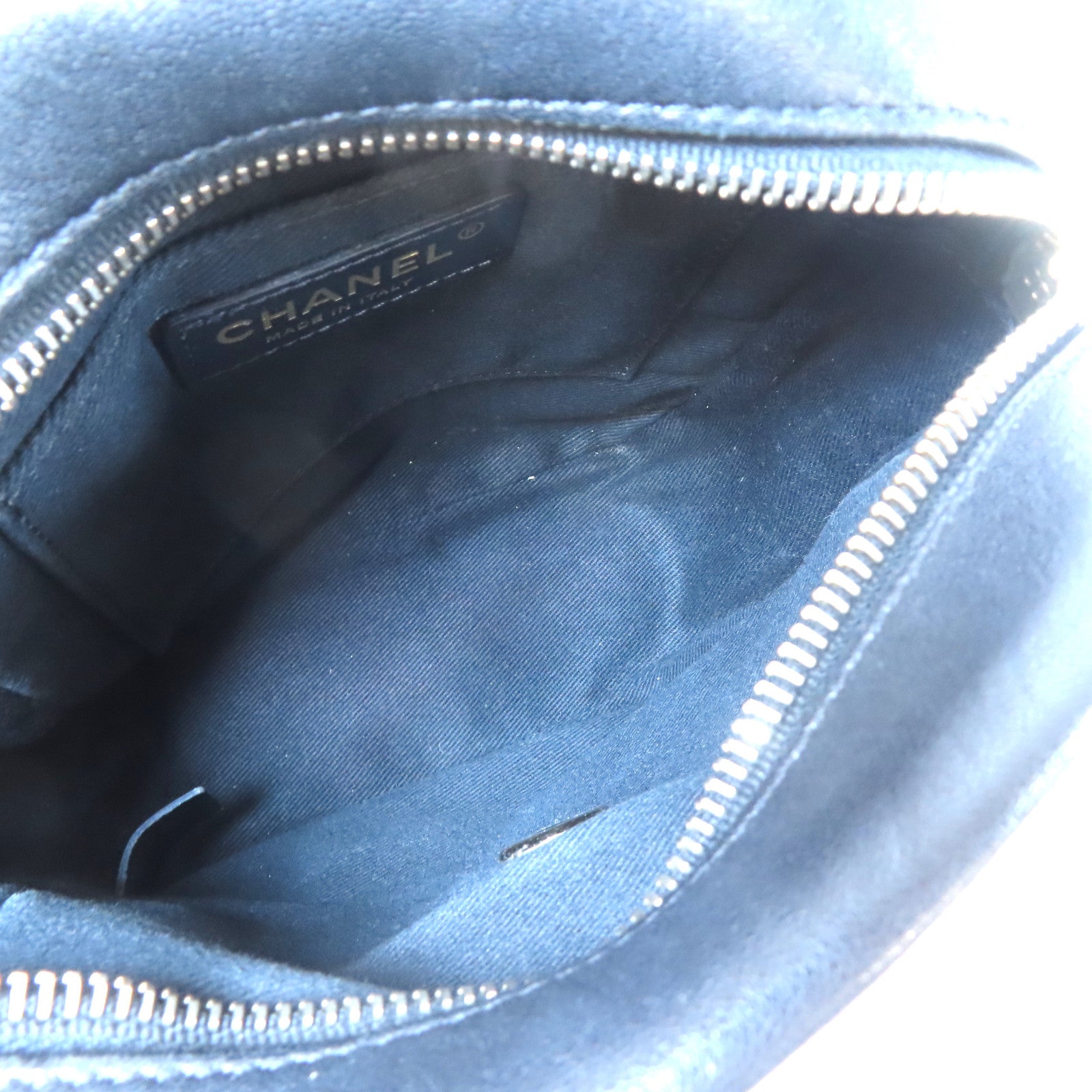 CHANEL 【激減優惠】菱格牛皮皮革Chain Shoulder Bag金扣鏈帶肩背袋黑色