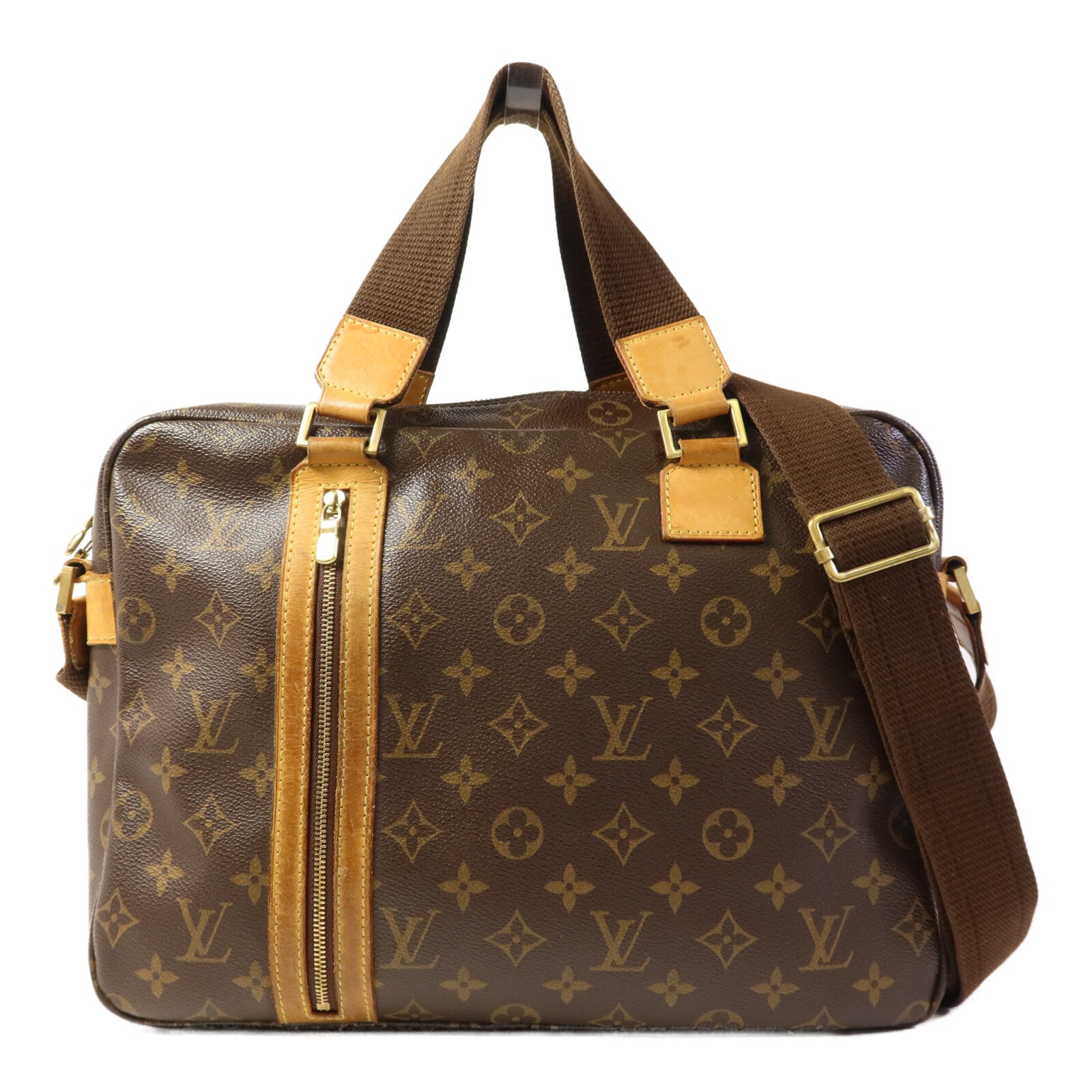 LOUIS VUITTON Monogram Sac Bosphore金扣手挽肩背兩用袋