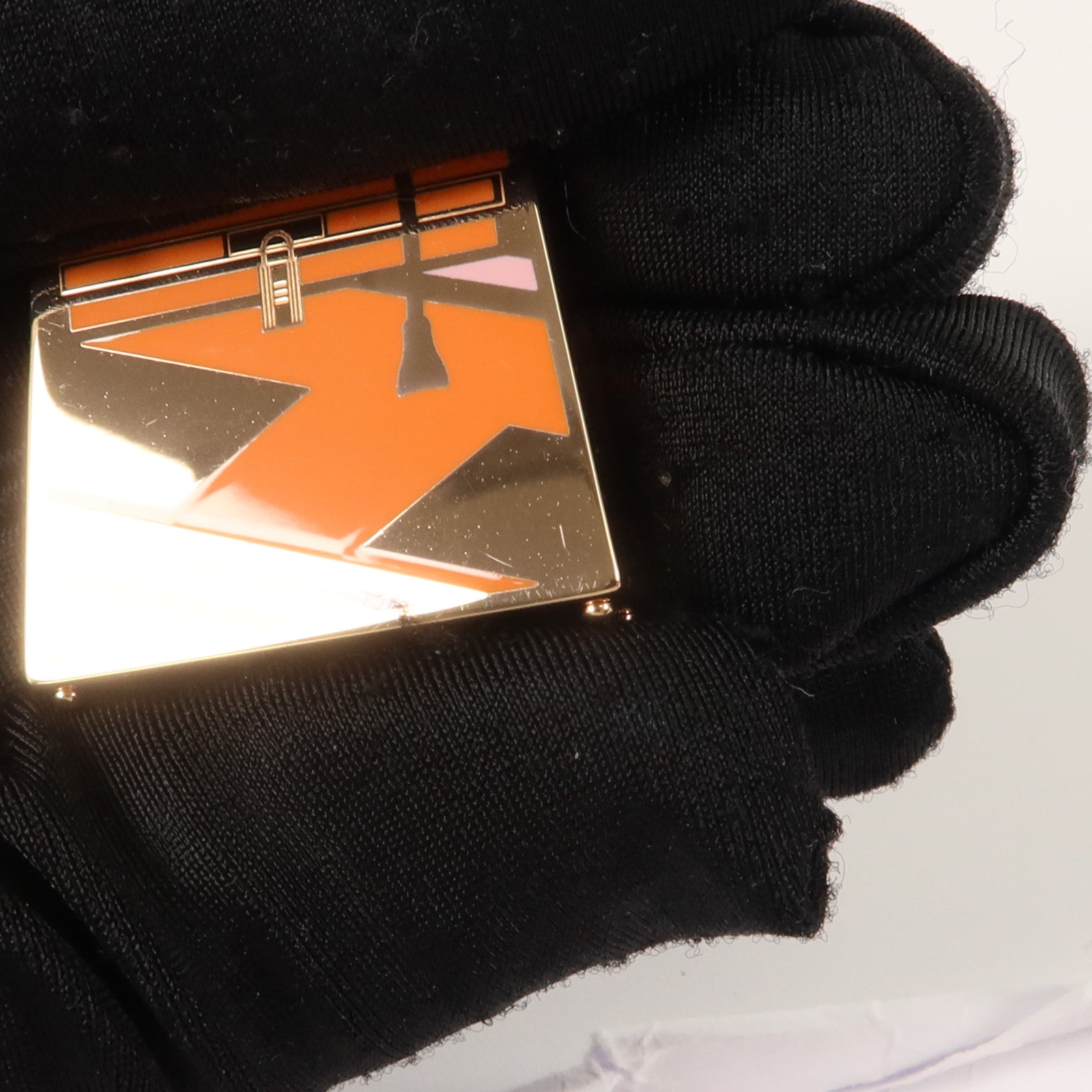 HERMES 金屬Curiosite Kelly Laque Charm掛飾