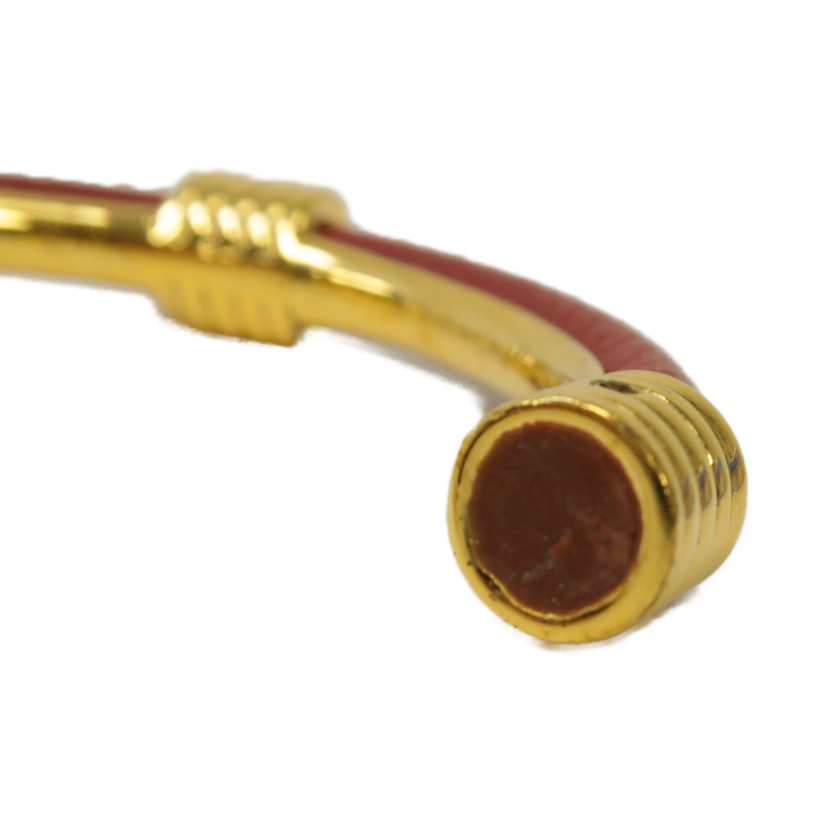 HERMES 金屬Bangle手鐲紅色/金色