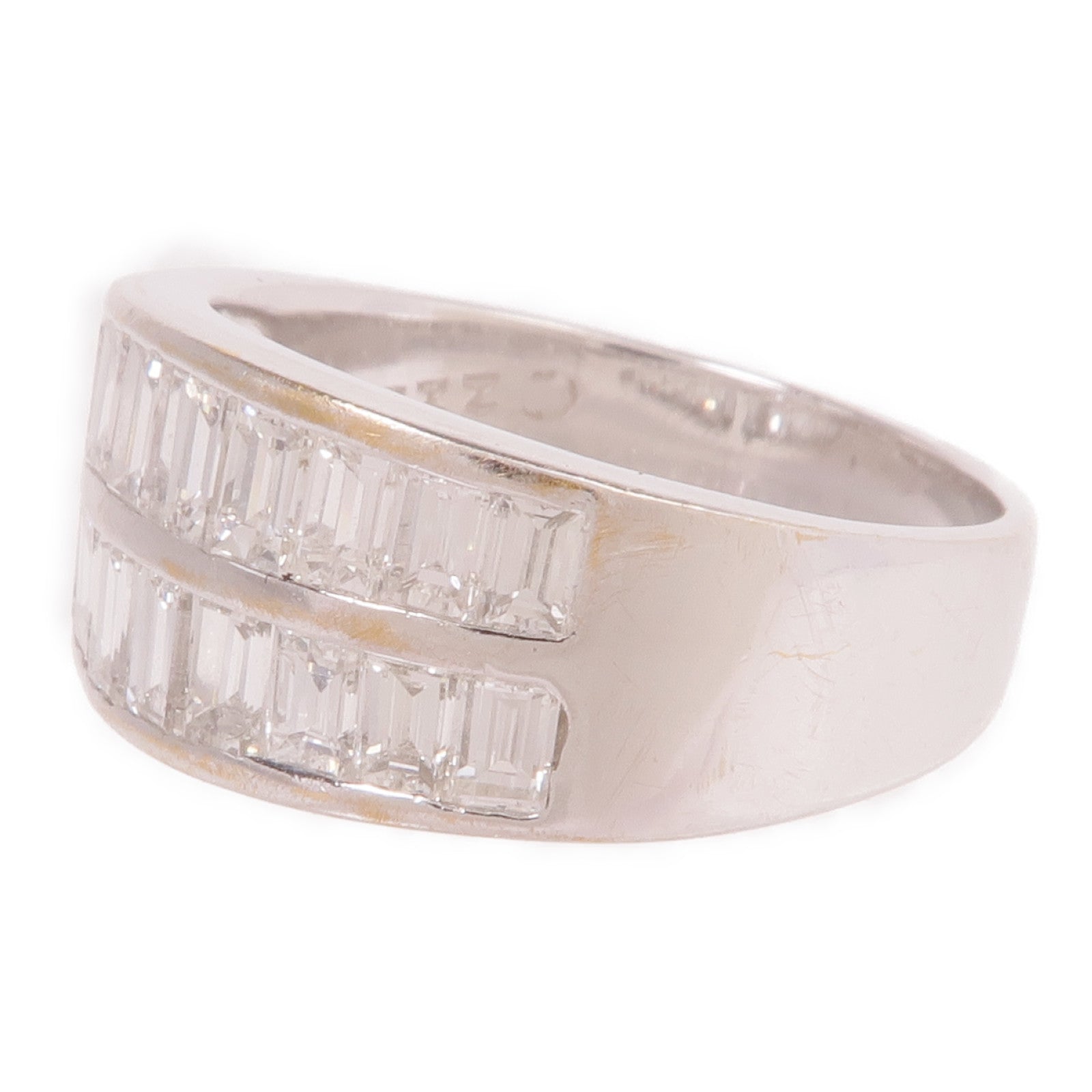 JEWELRY 【激減優惠】18K白金Diamond Ring鑽石戒指US#7.75